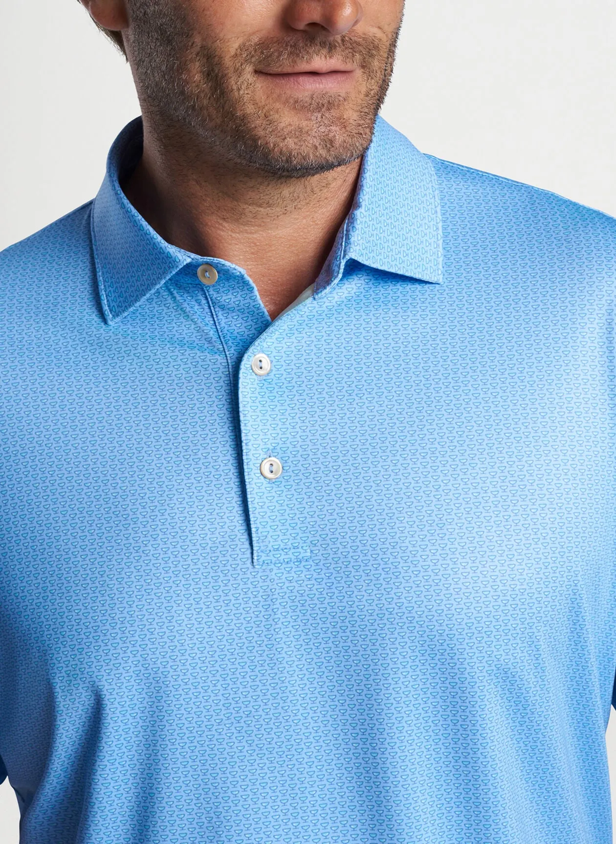 I'll Have It Neat Performance Polo (Cottage Blue)