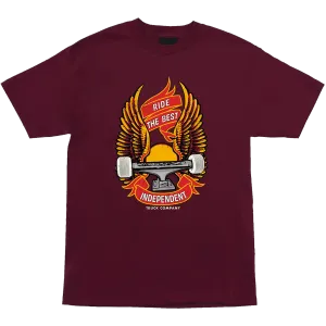 Independent Ride Free Tee Athletic Maroon