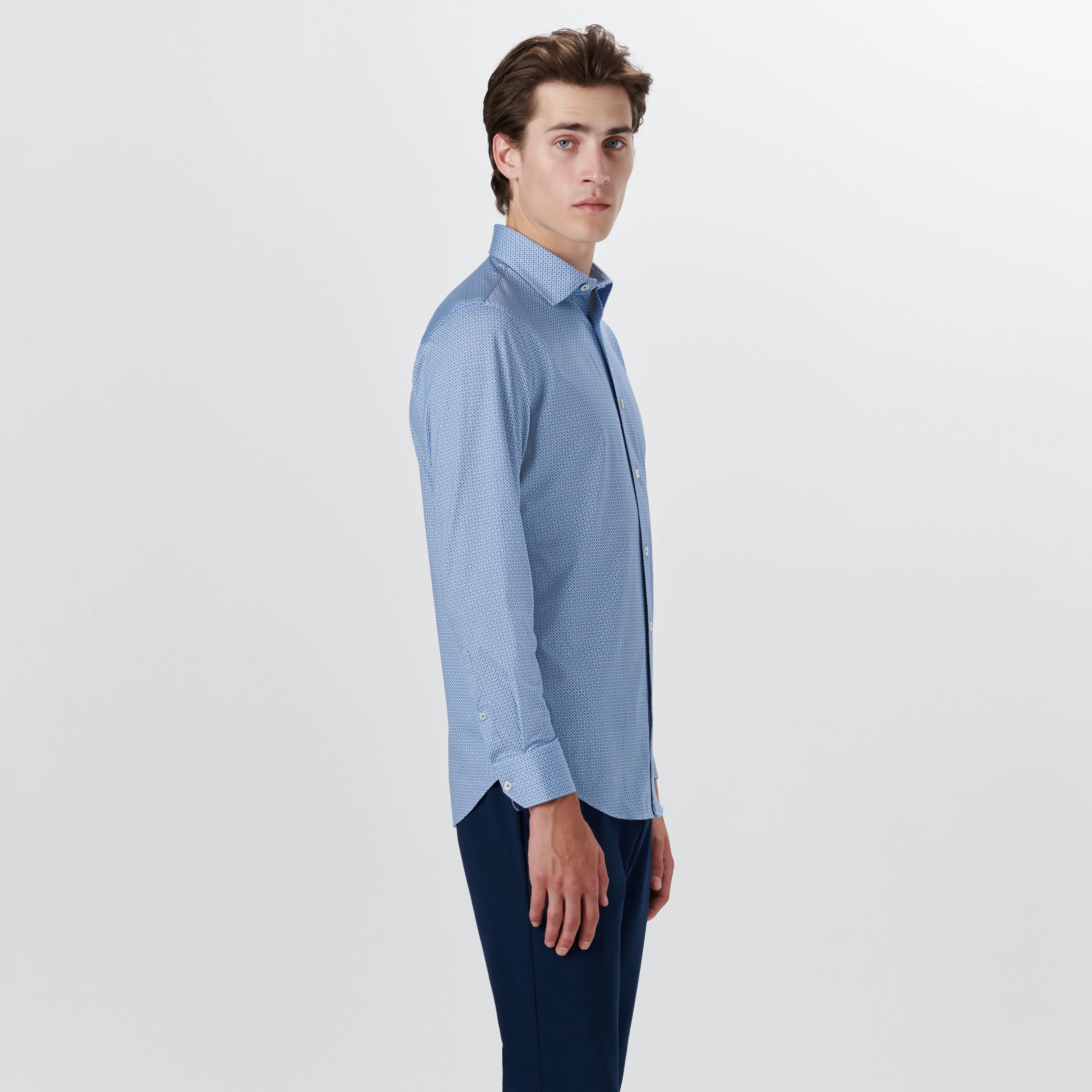JAMES Diamond Check OoohCotton Shirt