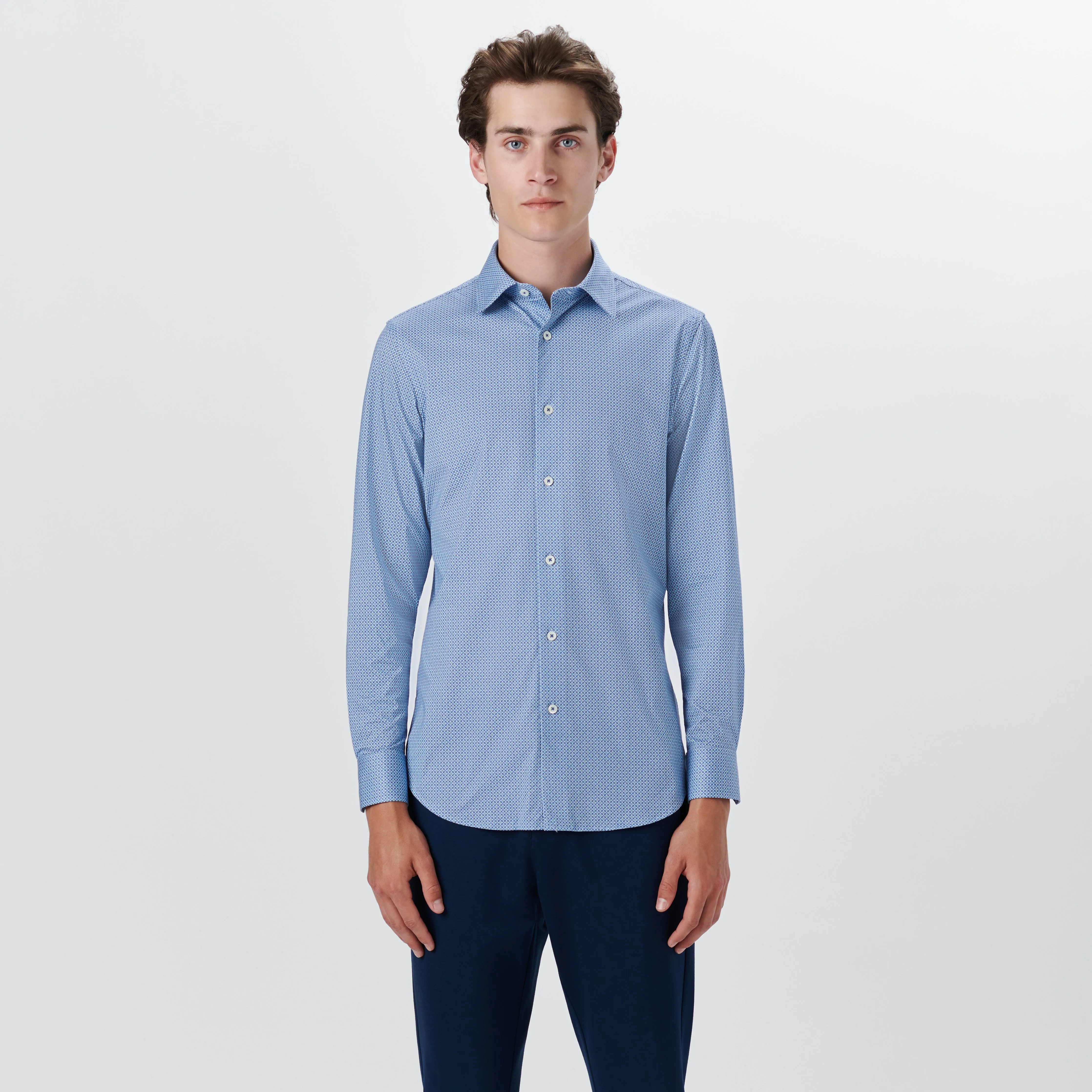 JAMES Diamond Check OoohCotton Shirt