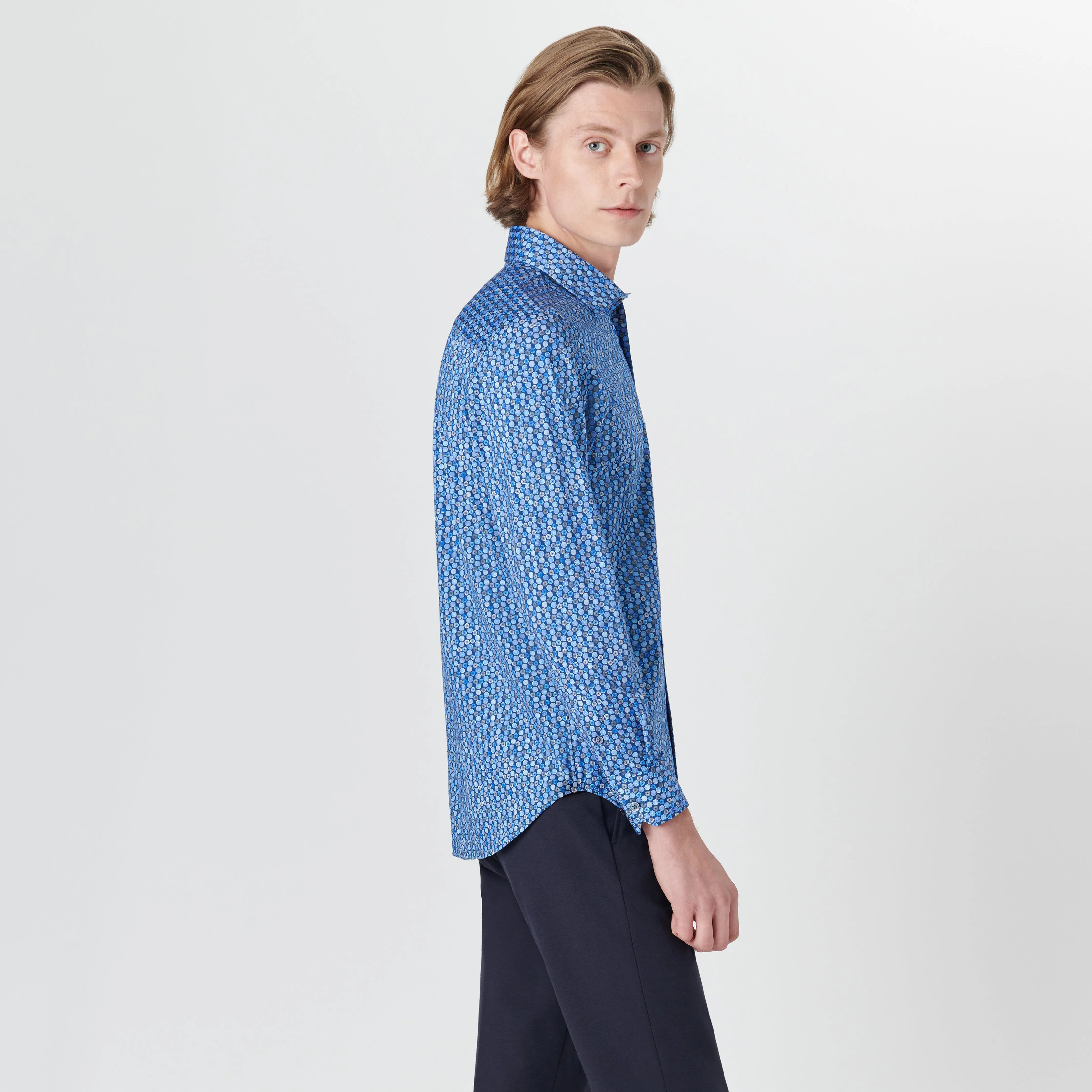 JAMES Geometric Floral Print OoohCotton Shirt