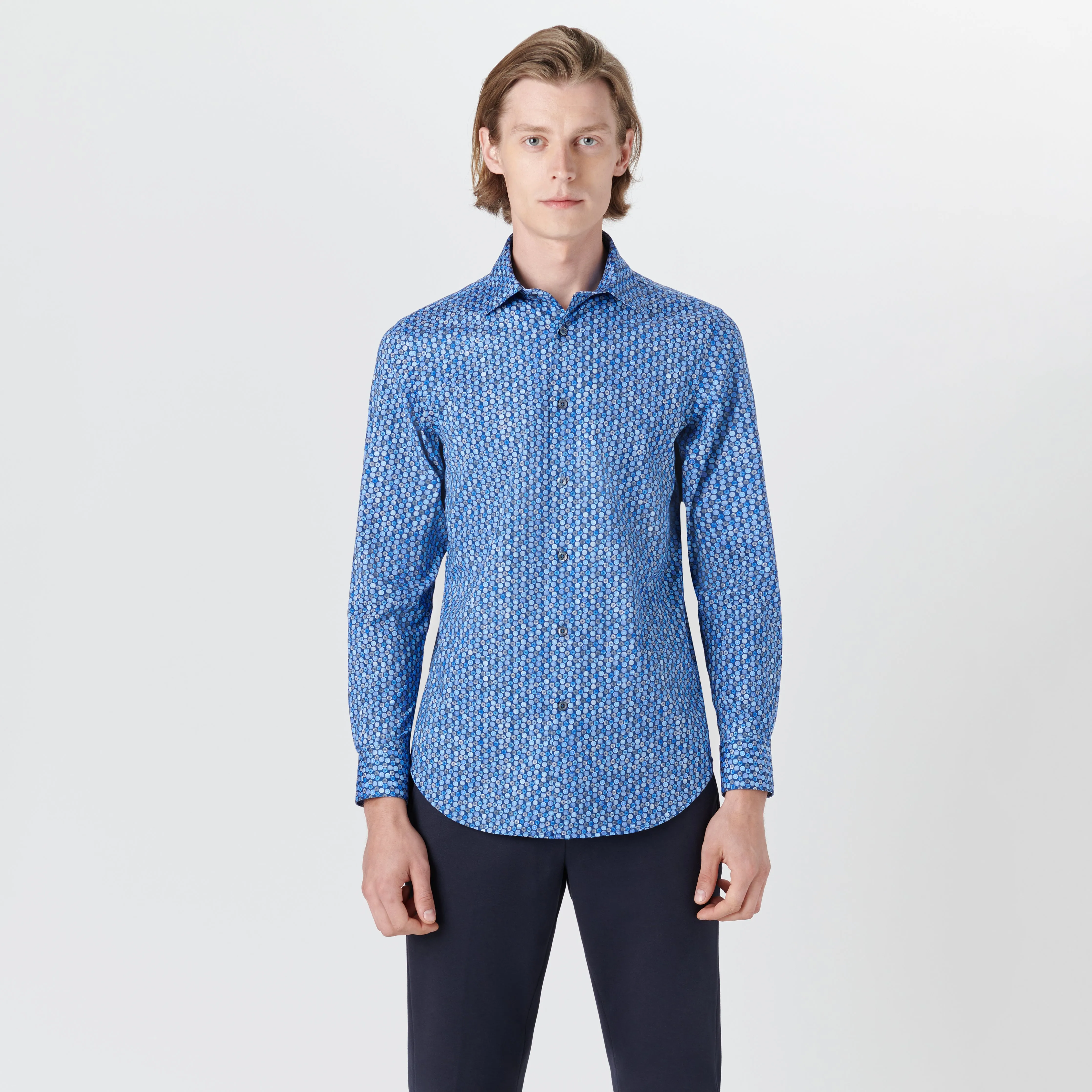 JAMES Geometric Floral Print OoohCotton Shirt