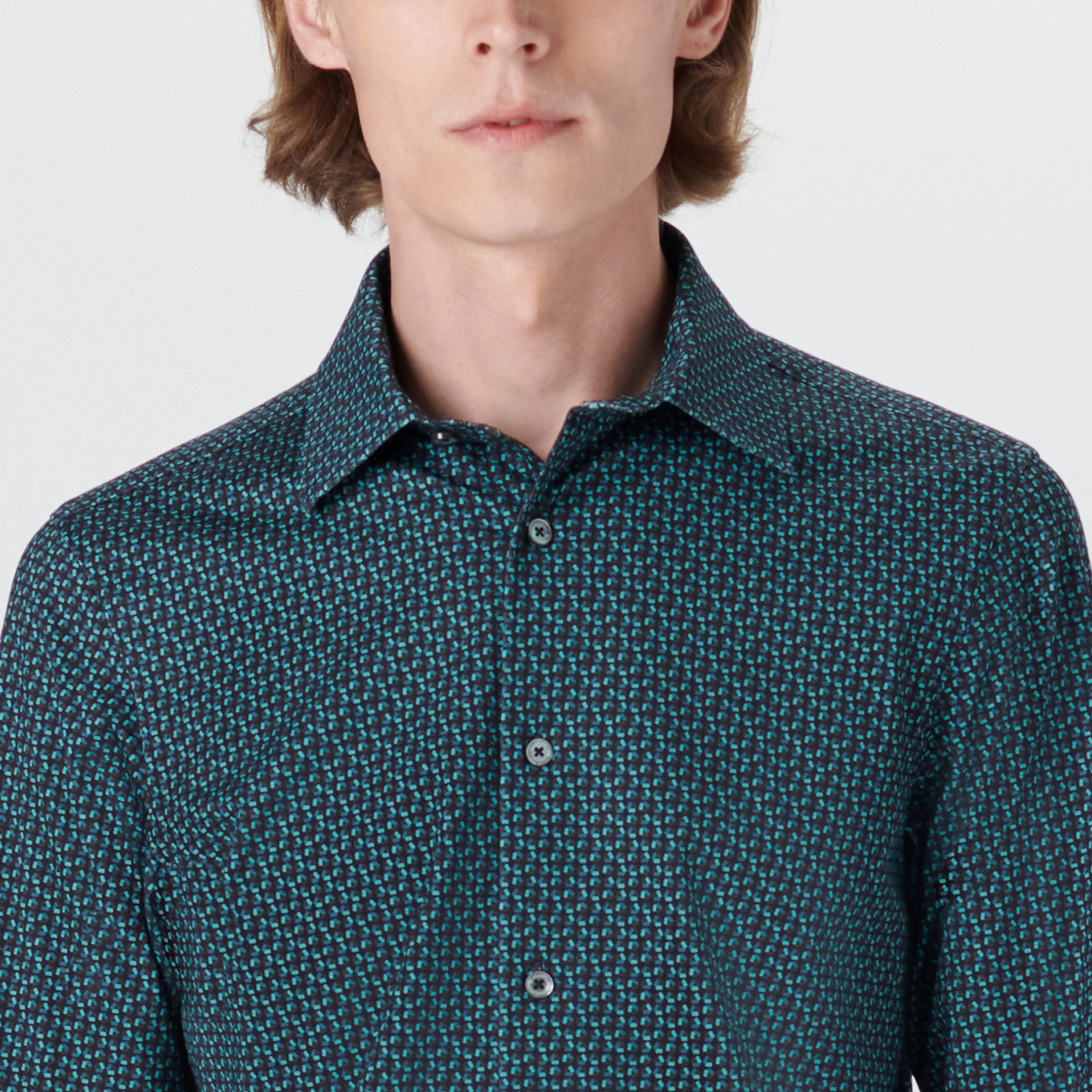 JAMES Geometric Print OoohCotton Shirt