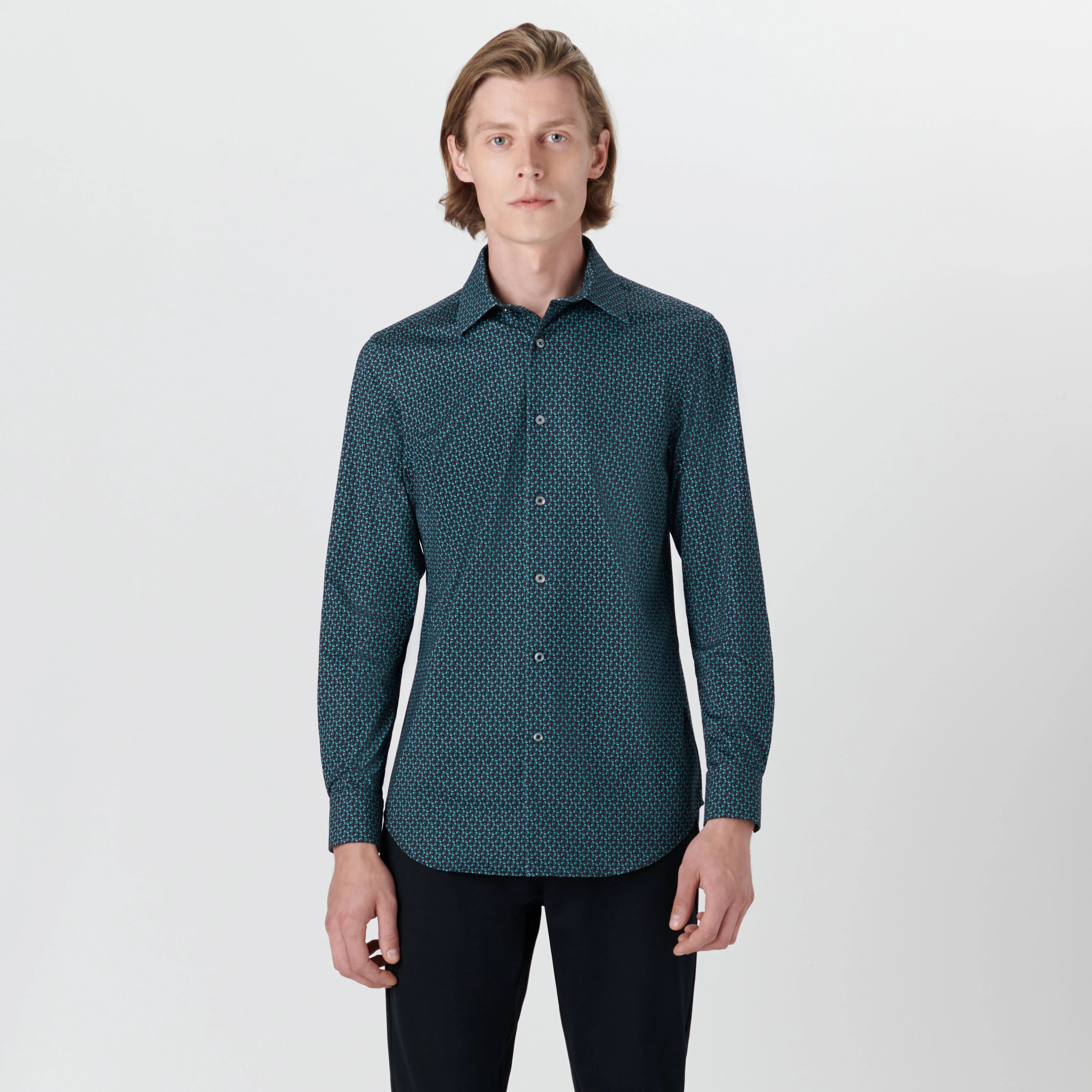 JAMES Geometric Print OoohCotton Shirt