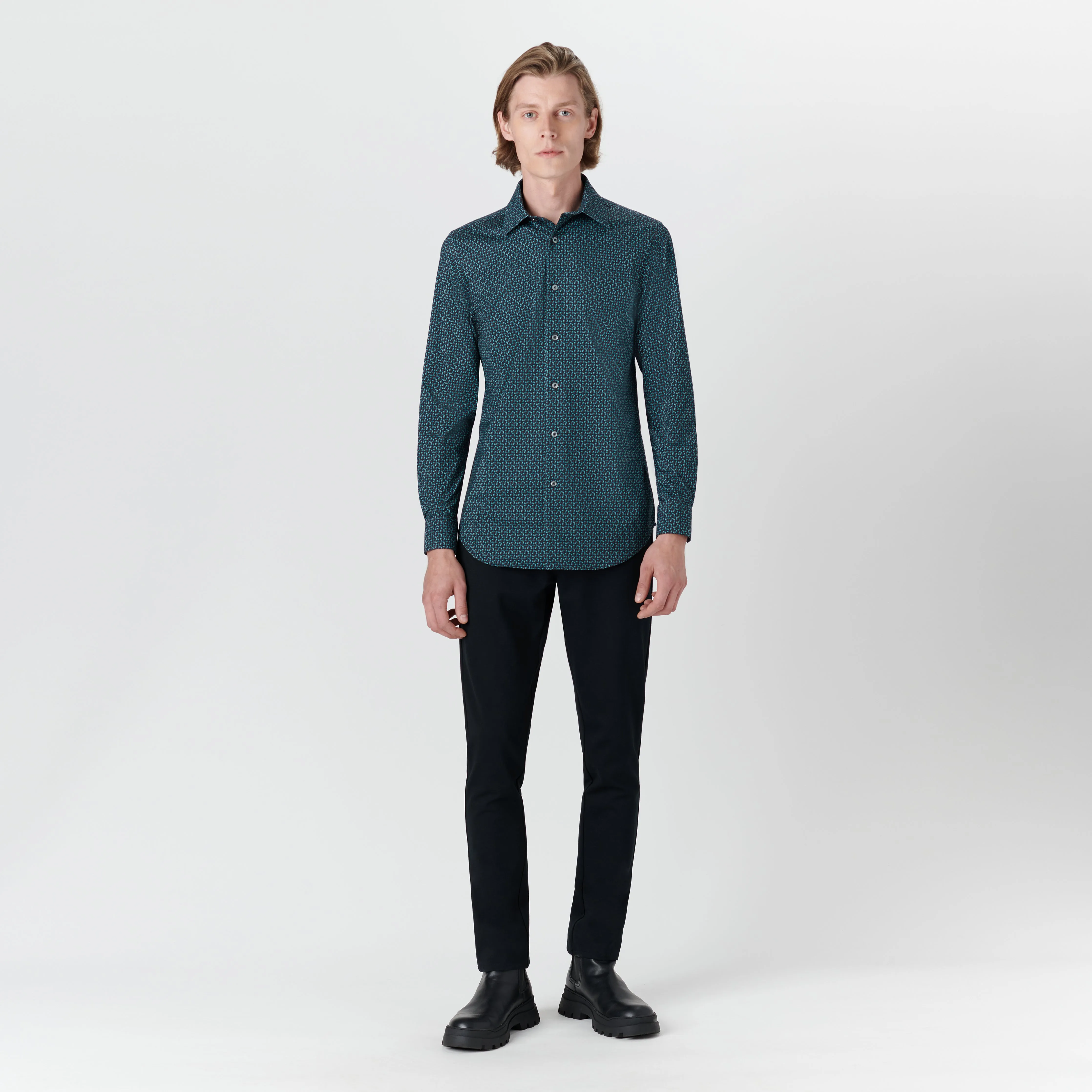 JAMES Geometric Print OoohCotton Shirt