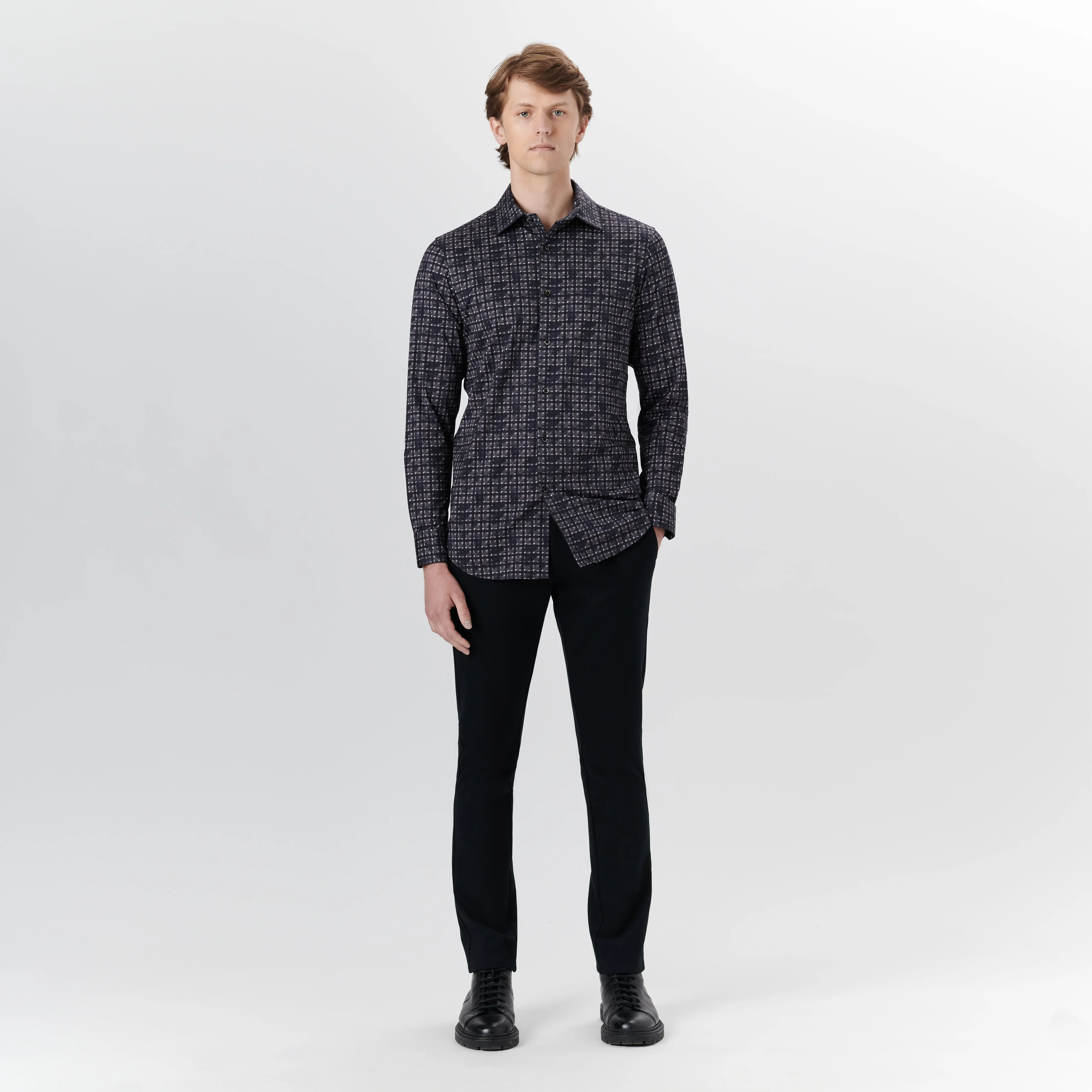 JAMES Grid Check OoohCotton Shirt