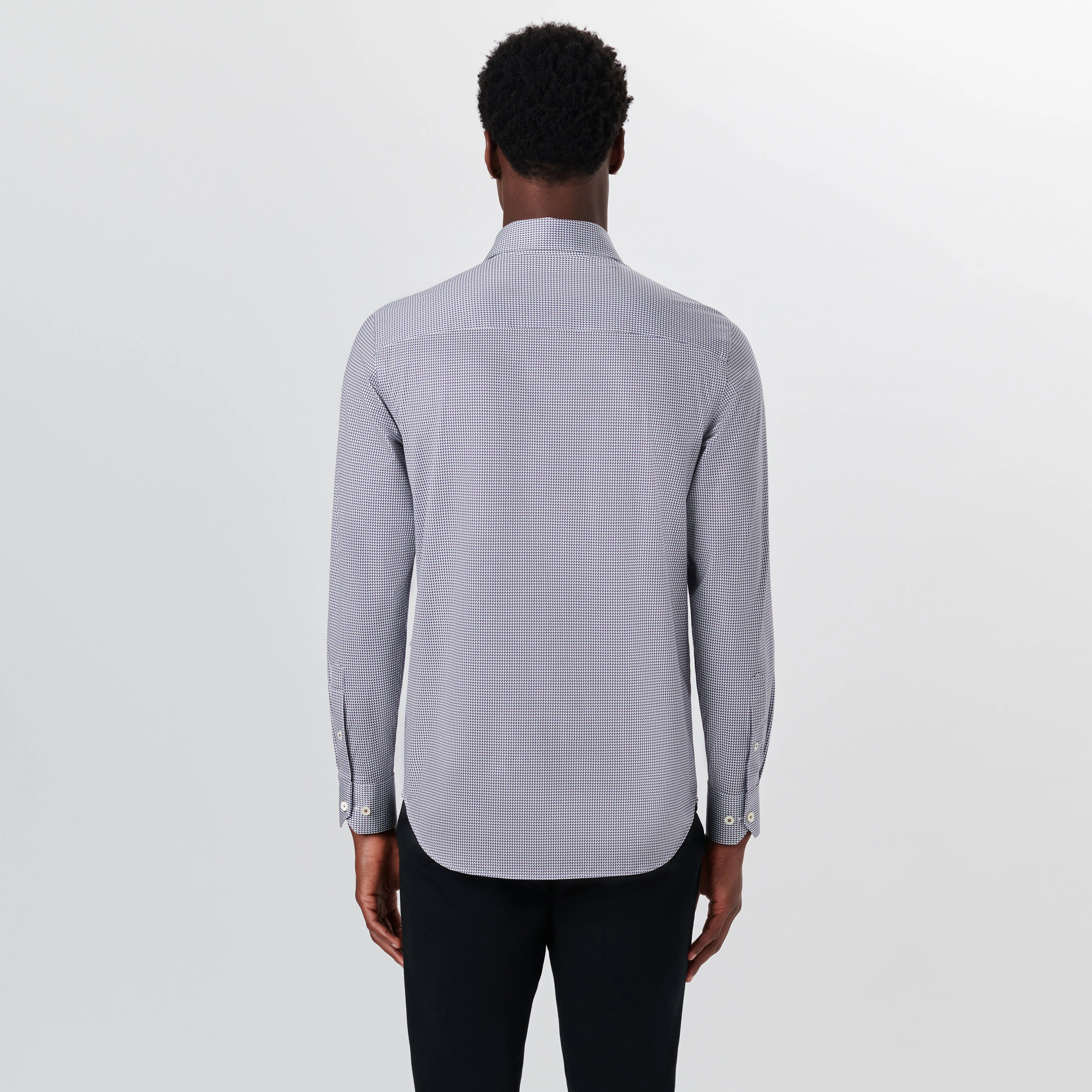 JAMES Hound's Tooth Check OoohCotton Shirt