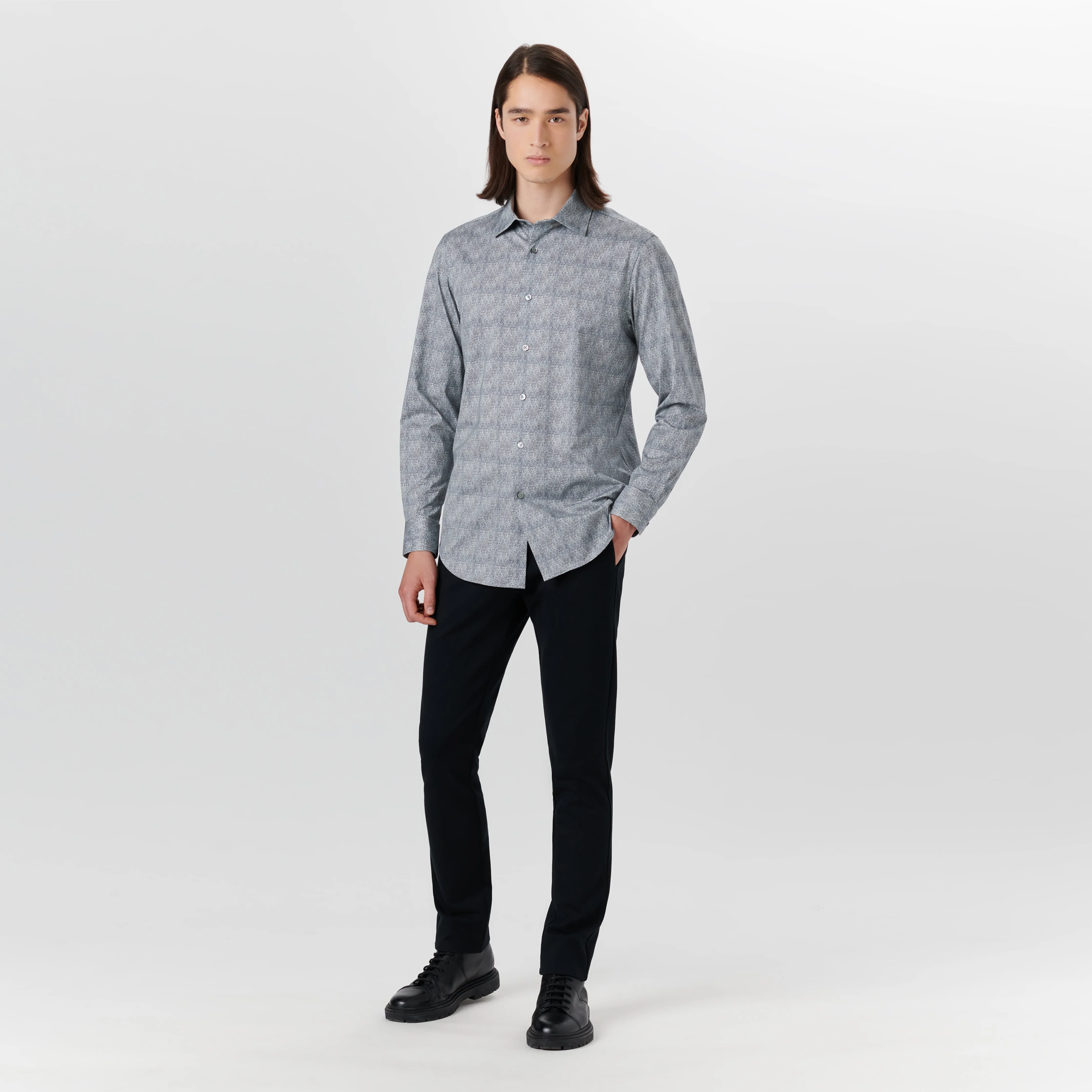 JAMES Pin Check OoohCotton Shirt