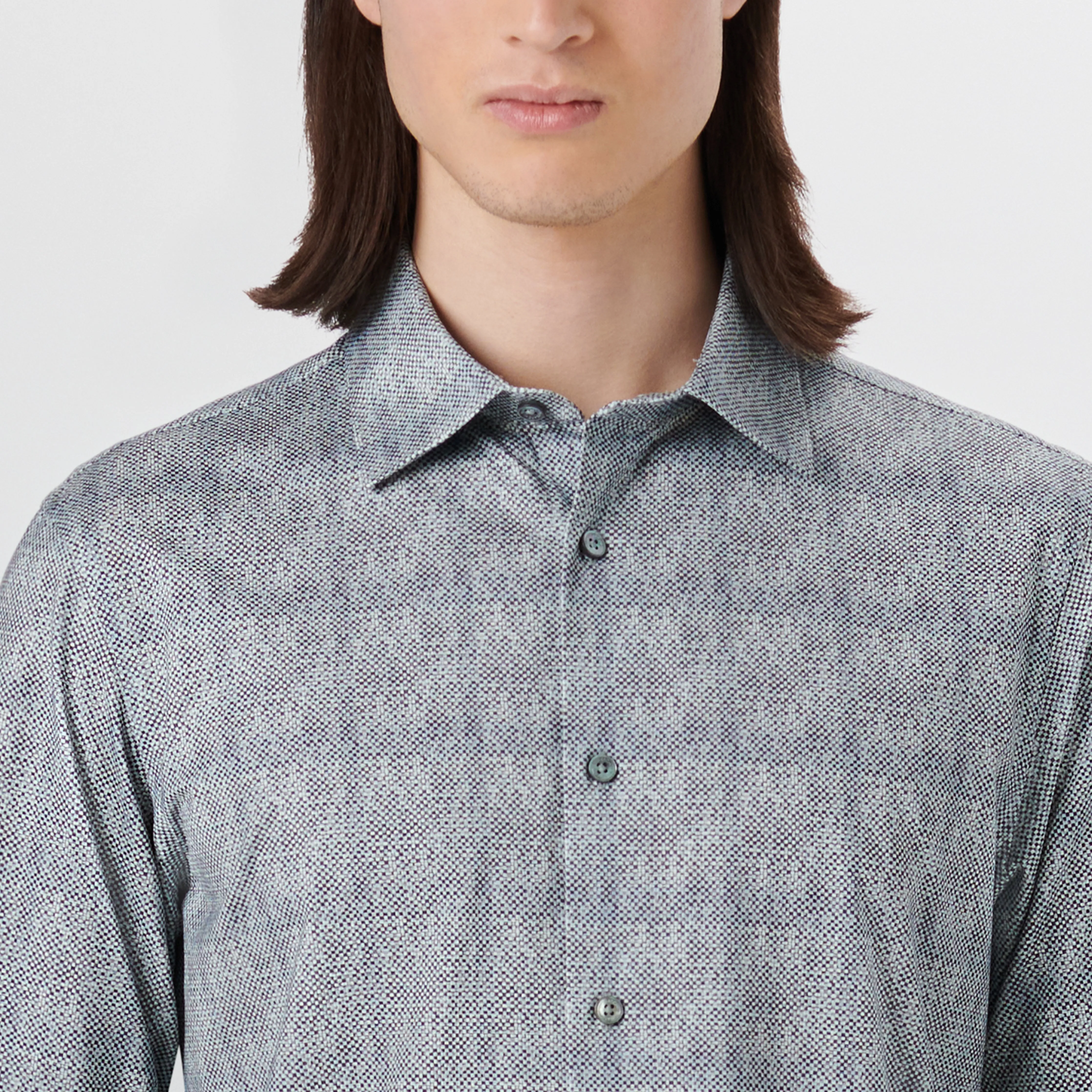 JAMES Pin Check OoohCotton Shirt