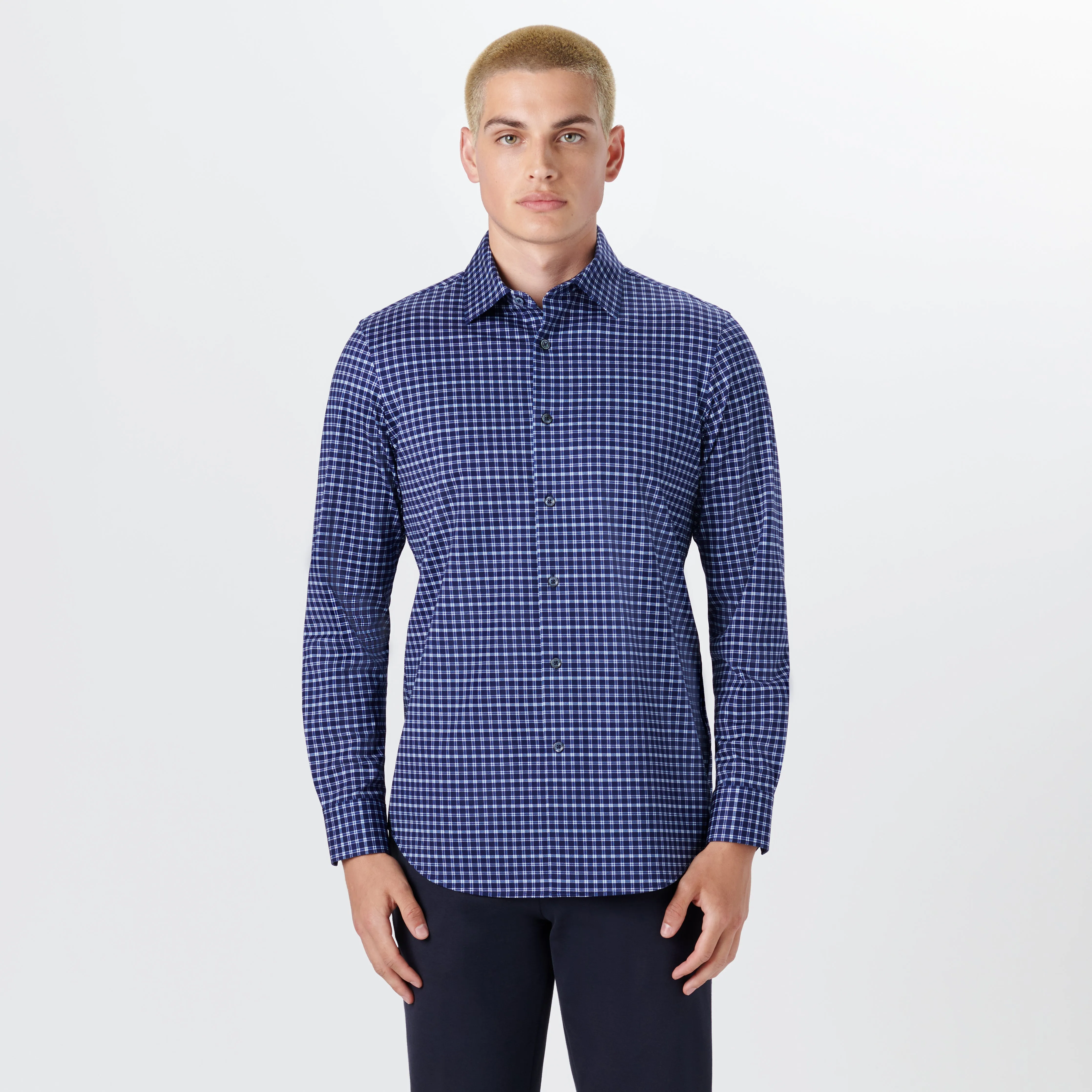 JAMES Plaid Check OoohCotton Twill Shirt