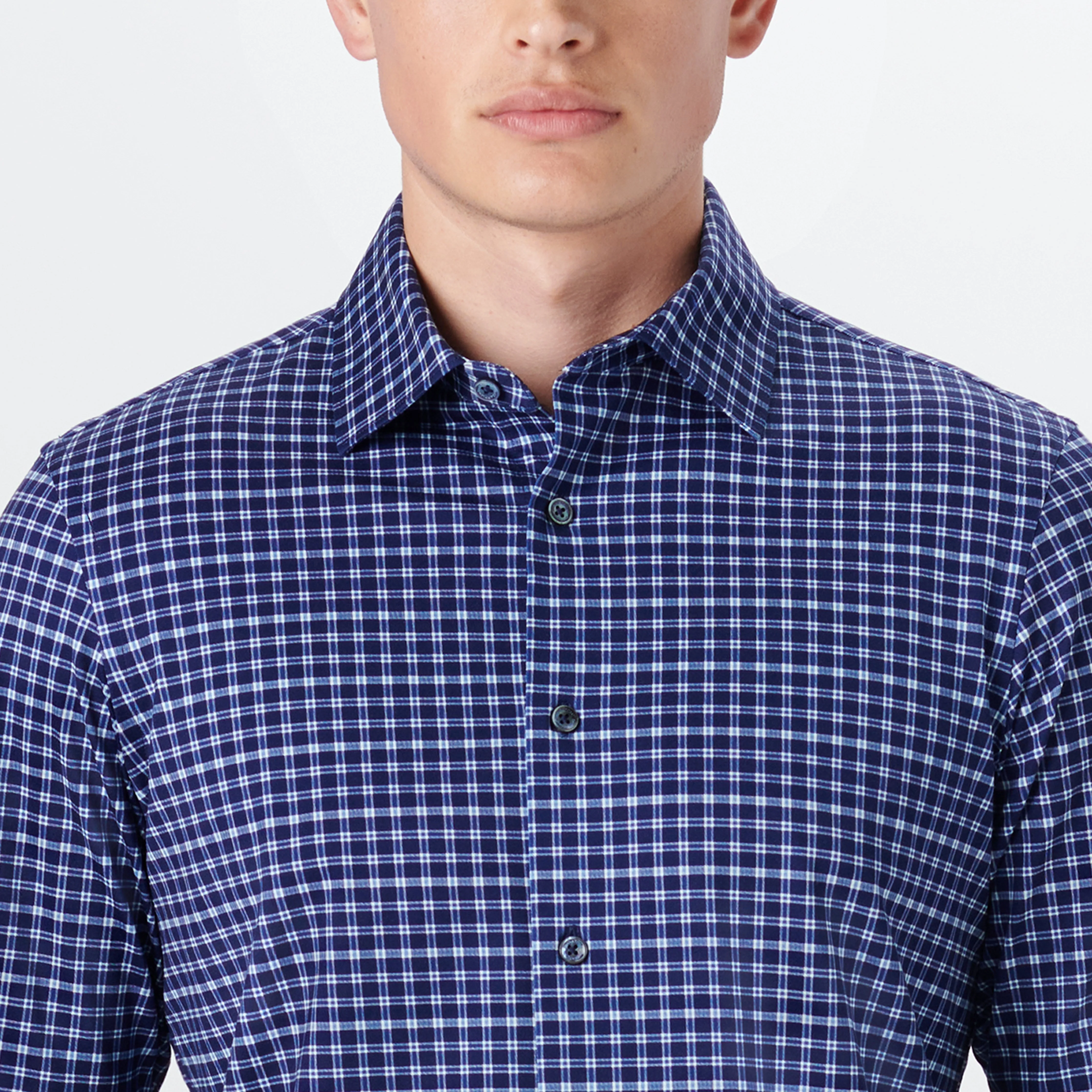 JAMES Plaid Check OoohCotton Twill Shirt