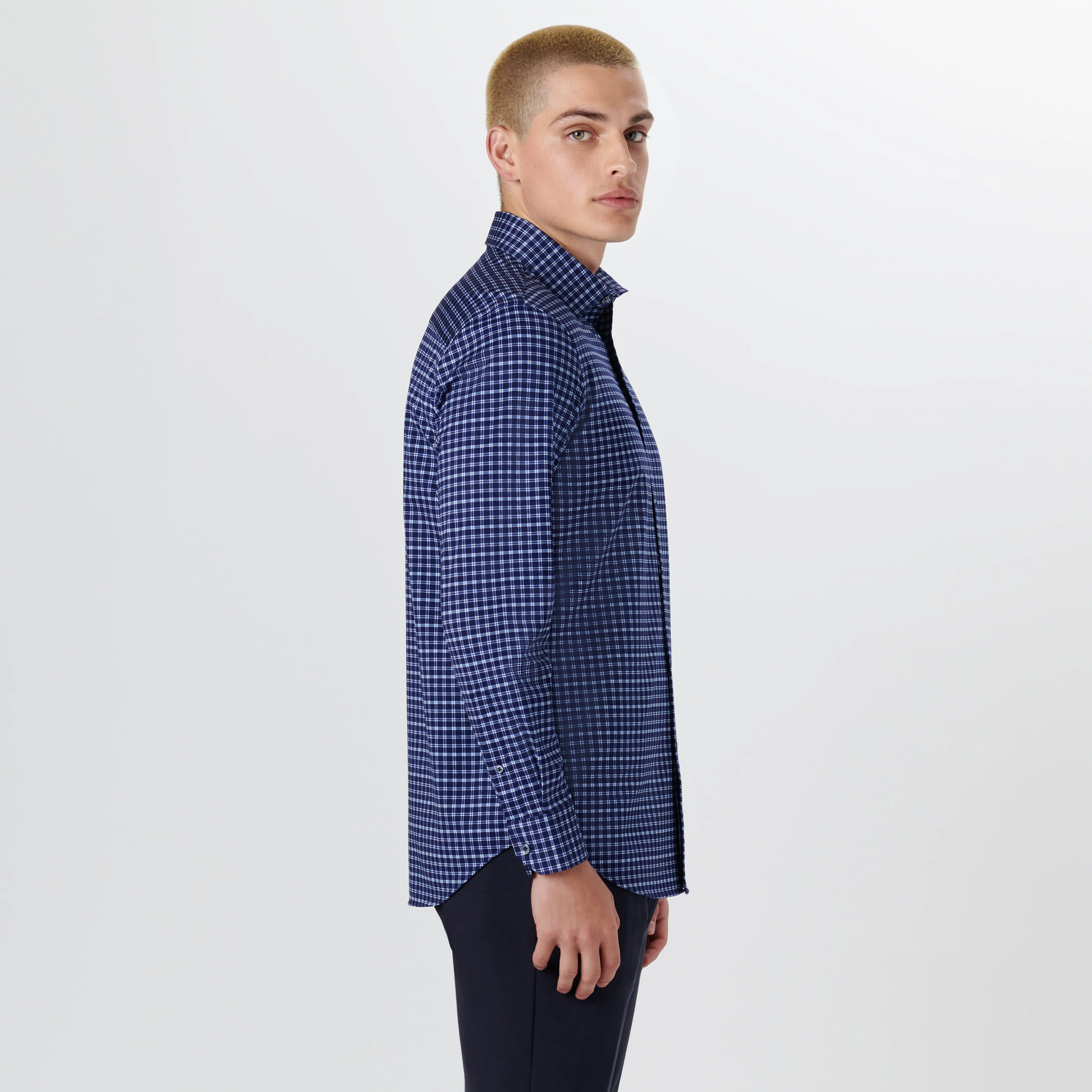 JAMES Plaid Check OoohCotton Twill Shirt