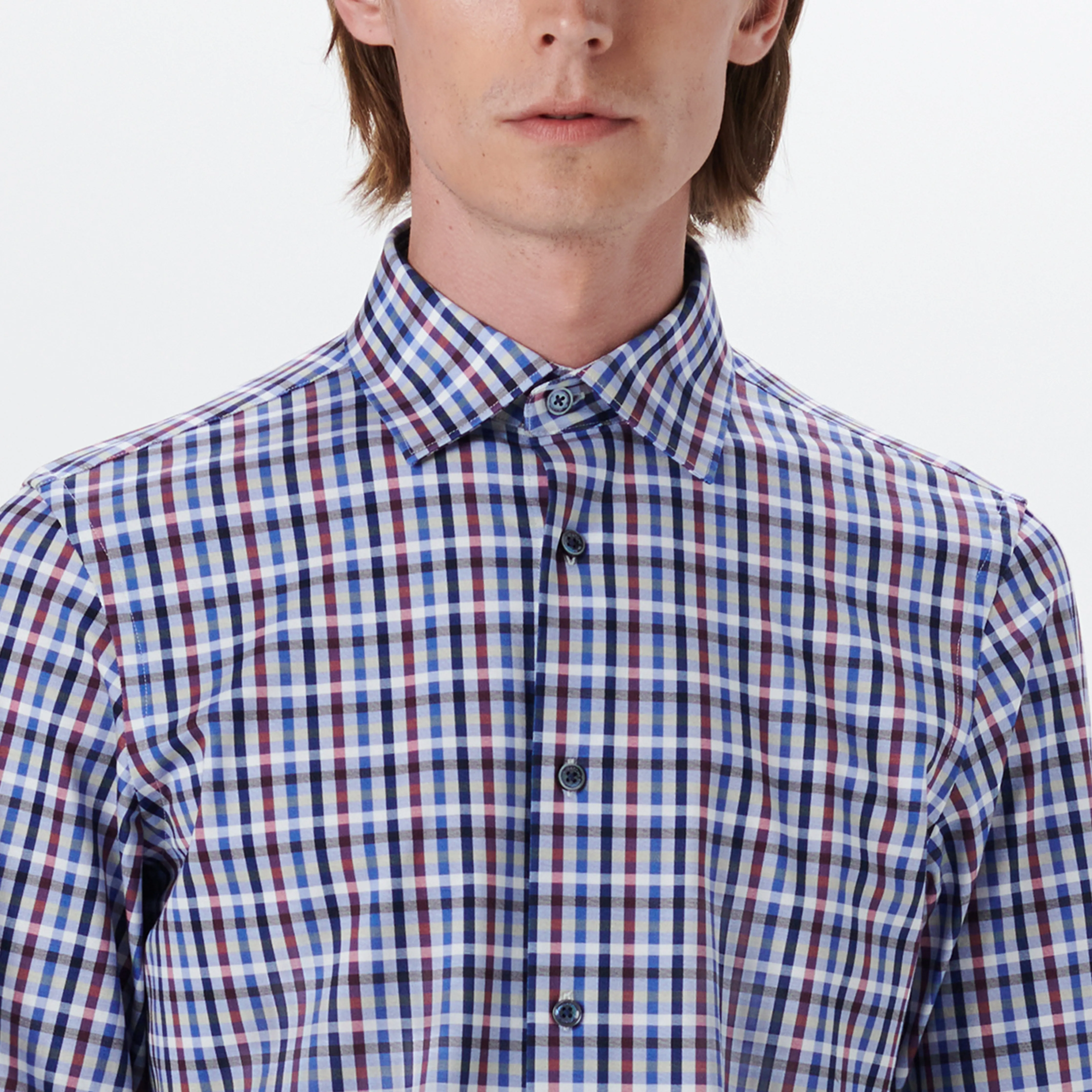 JAMES Tattersall Check OoohCotton Shirt