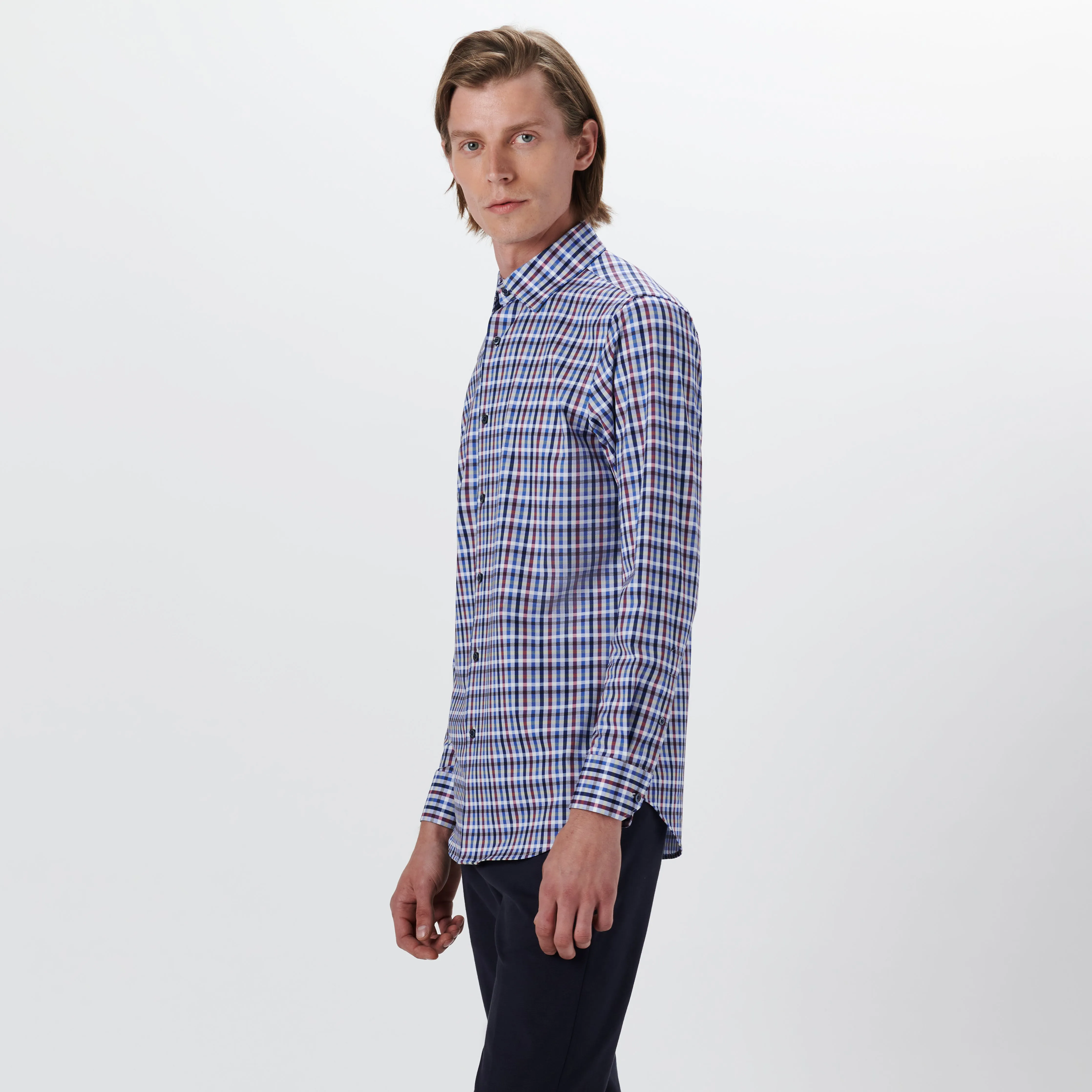 JAMES Tattersall Check OoohCotton Shirt