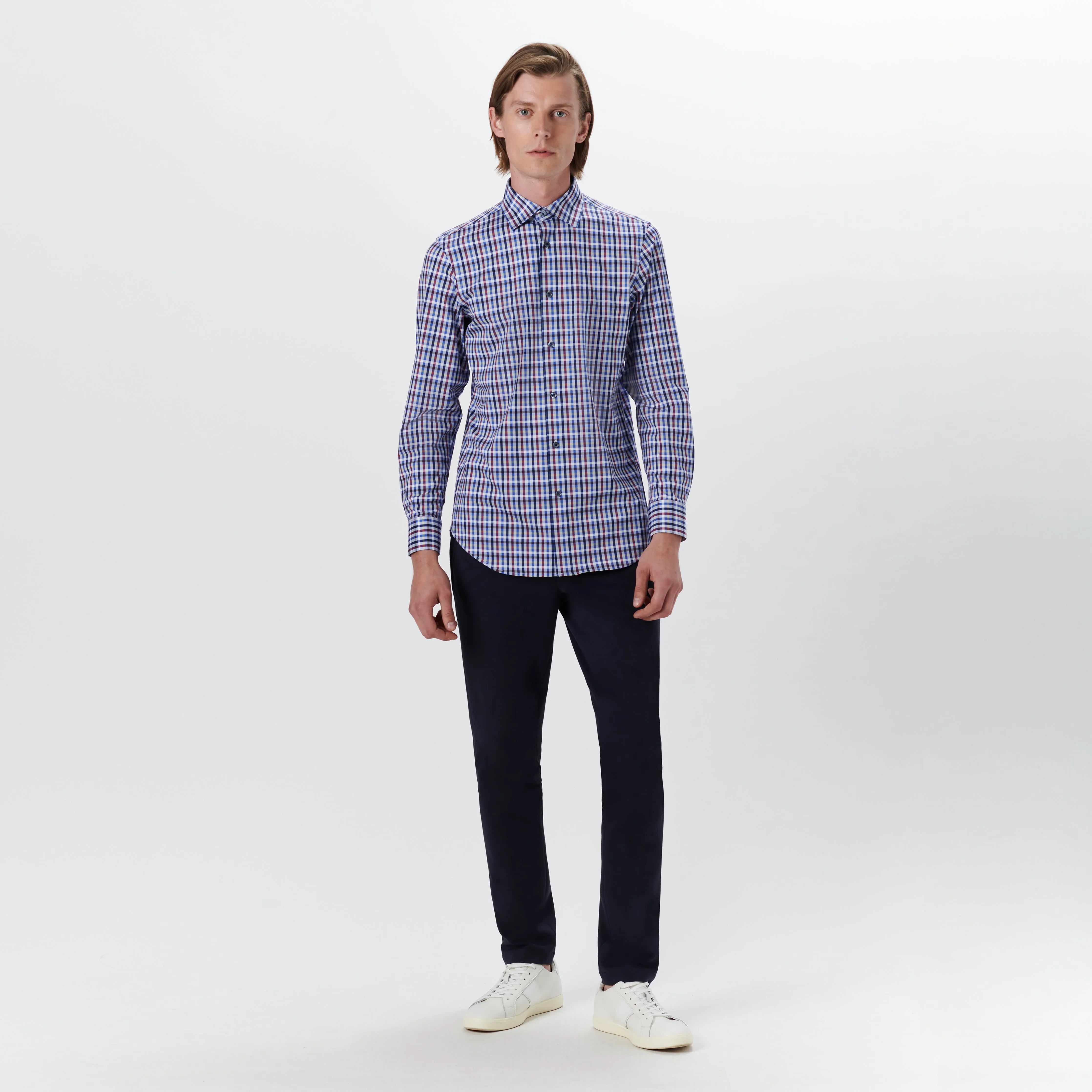 JAMES Tattersall Check OoohCotton Shirt