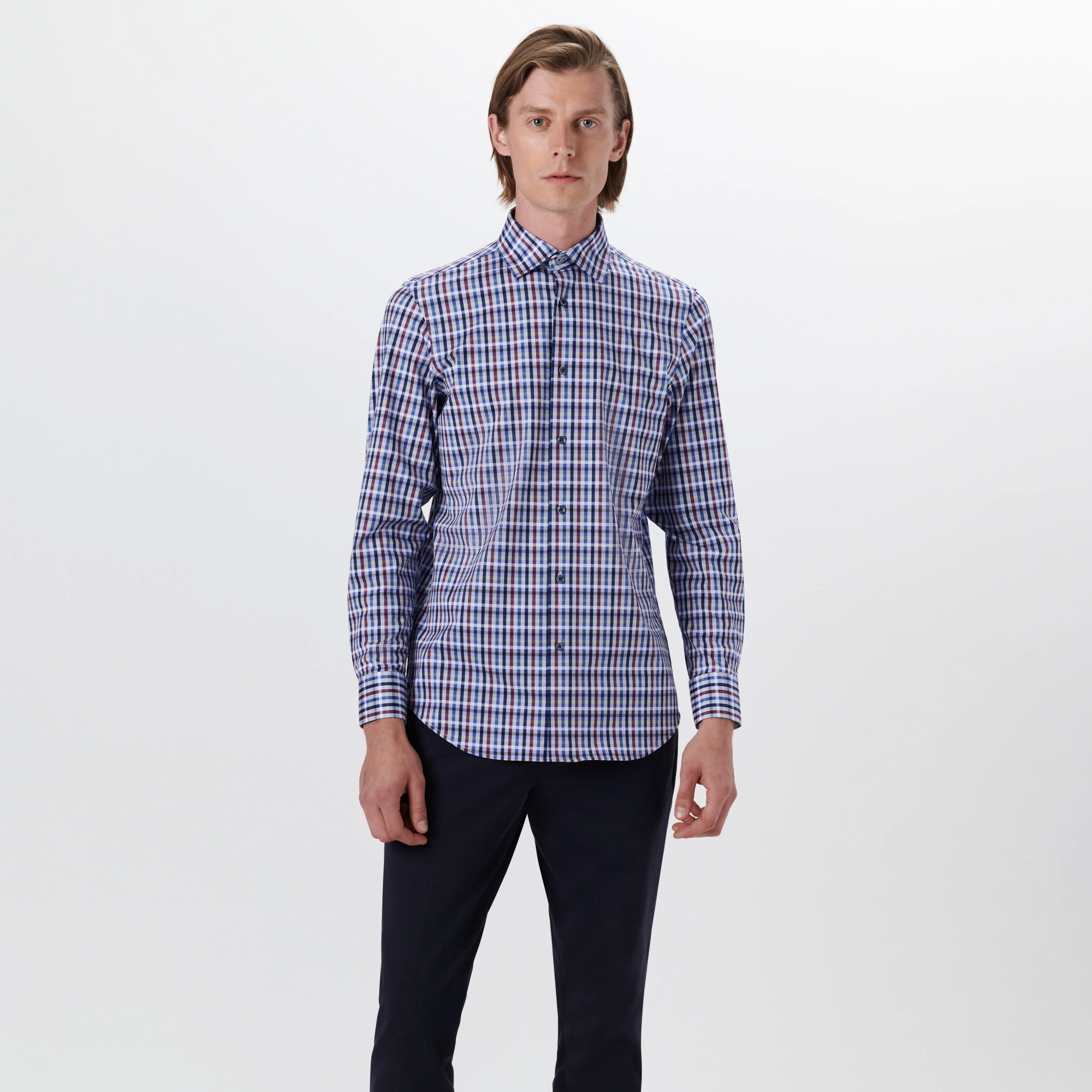 JAMES Tattersall Check OoohCotton Shirt
