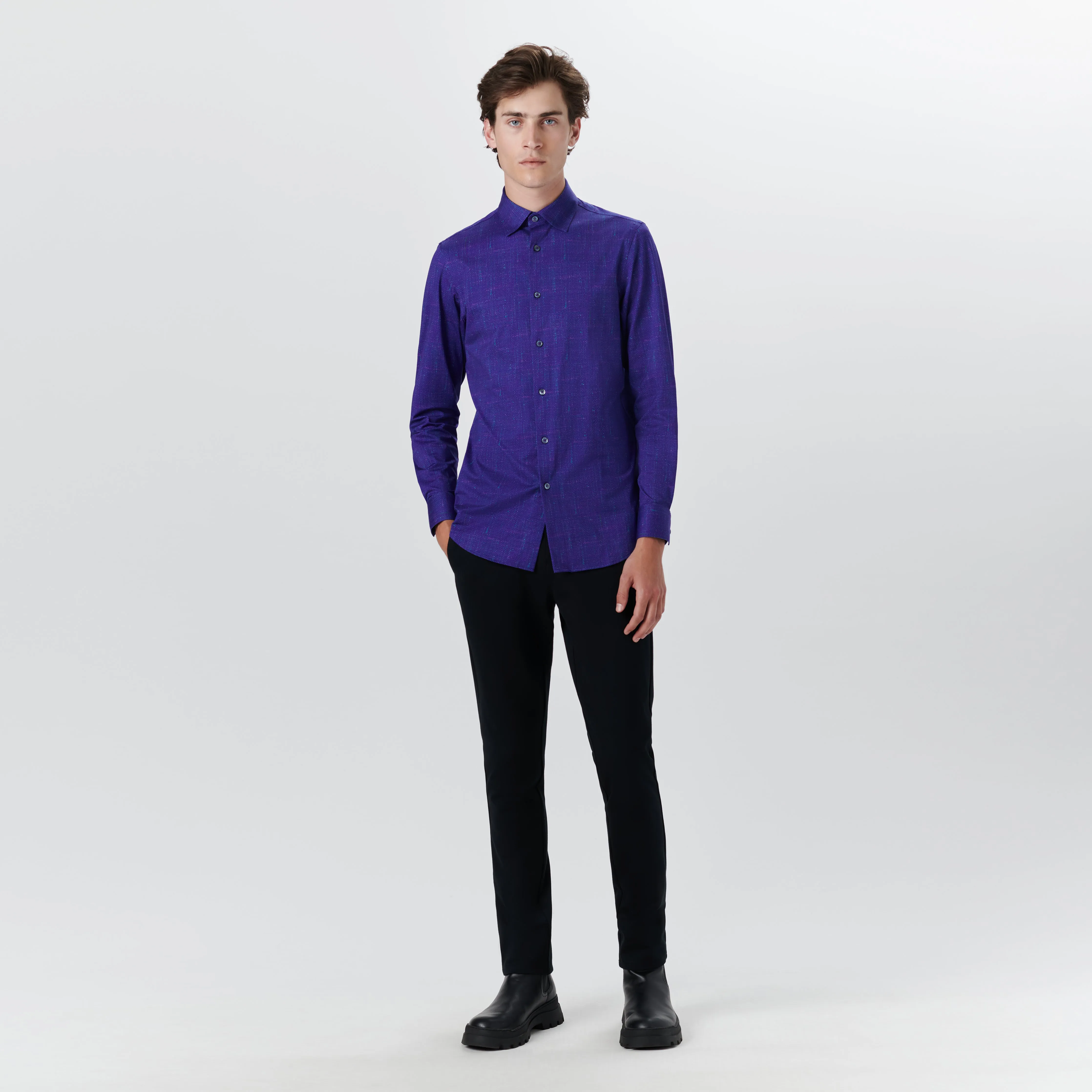 JAMES Textured Print OoohCotton Shirt