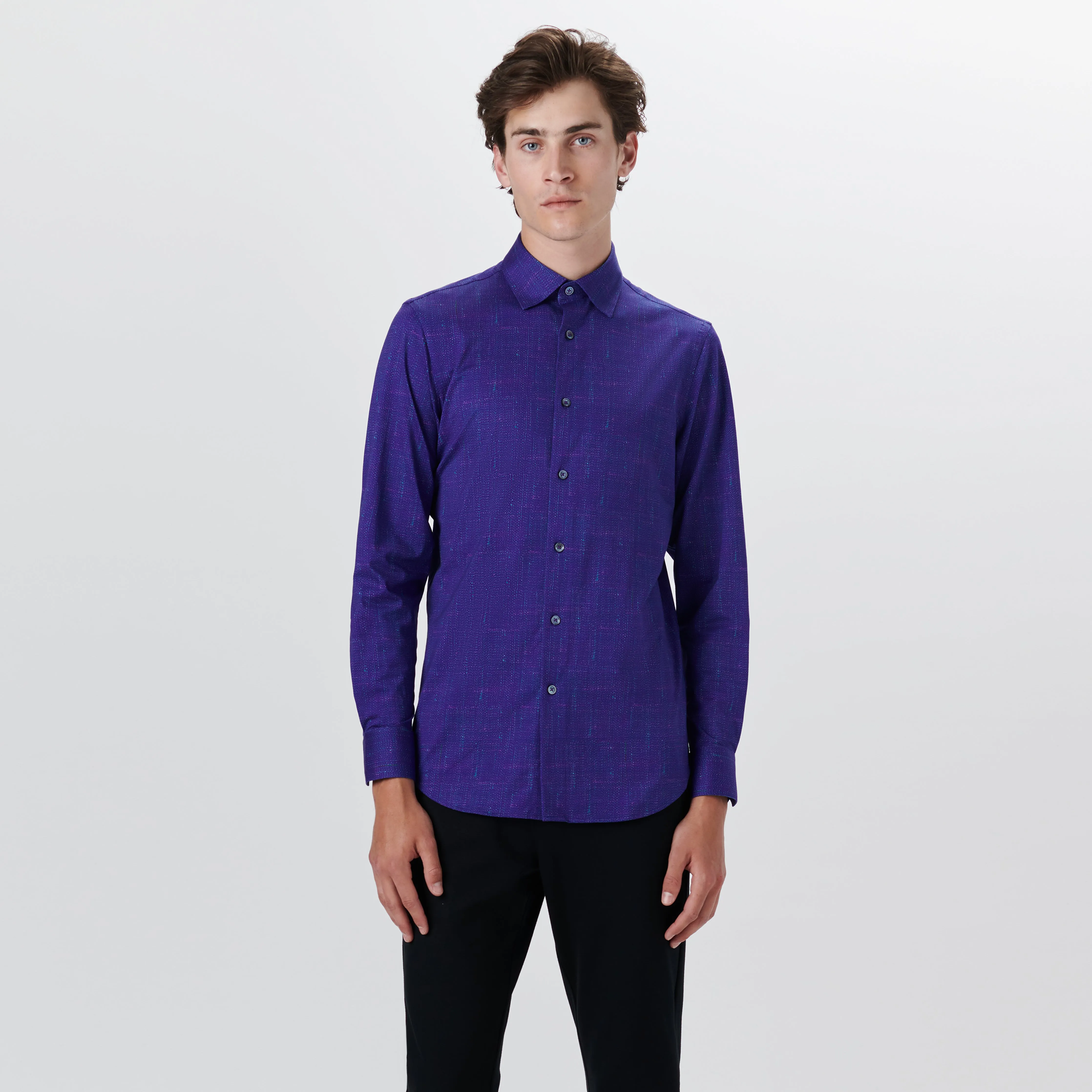 JAMES Textured Print OoohCotton Shirt