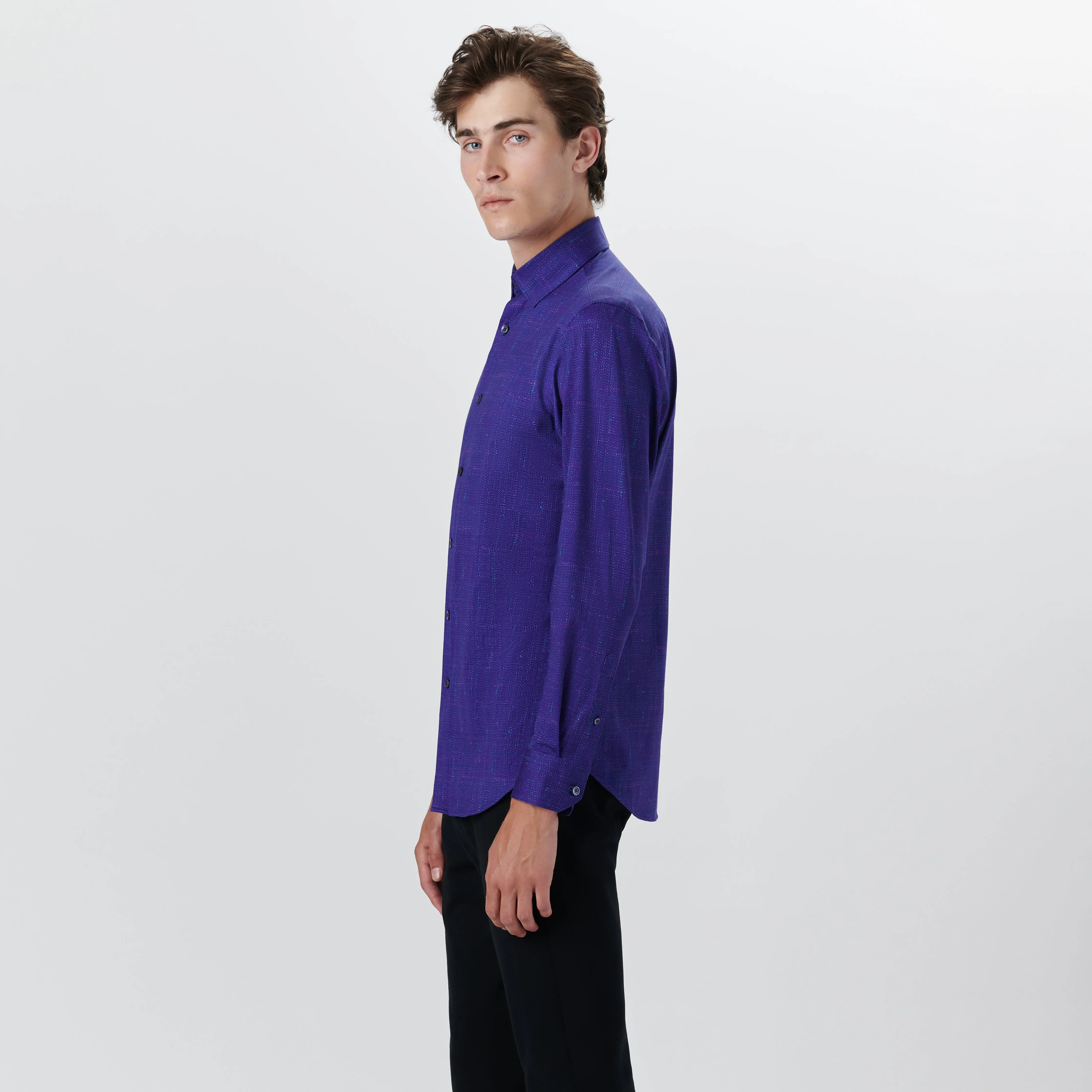 JAMES Textured Print OoohCotton Shirt