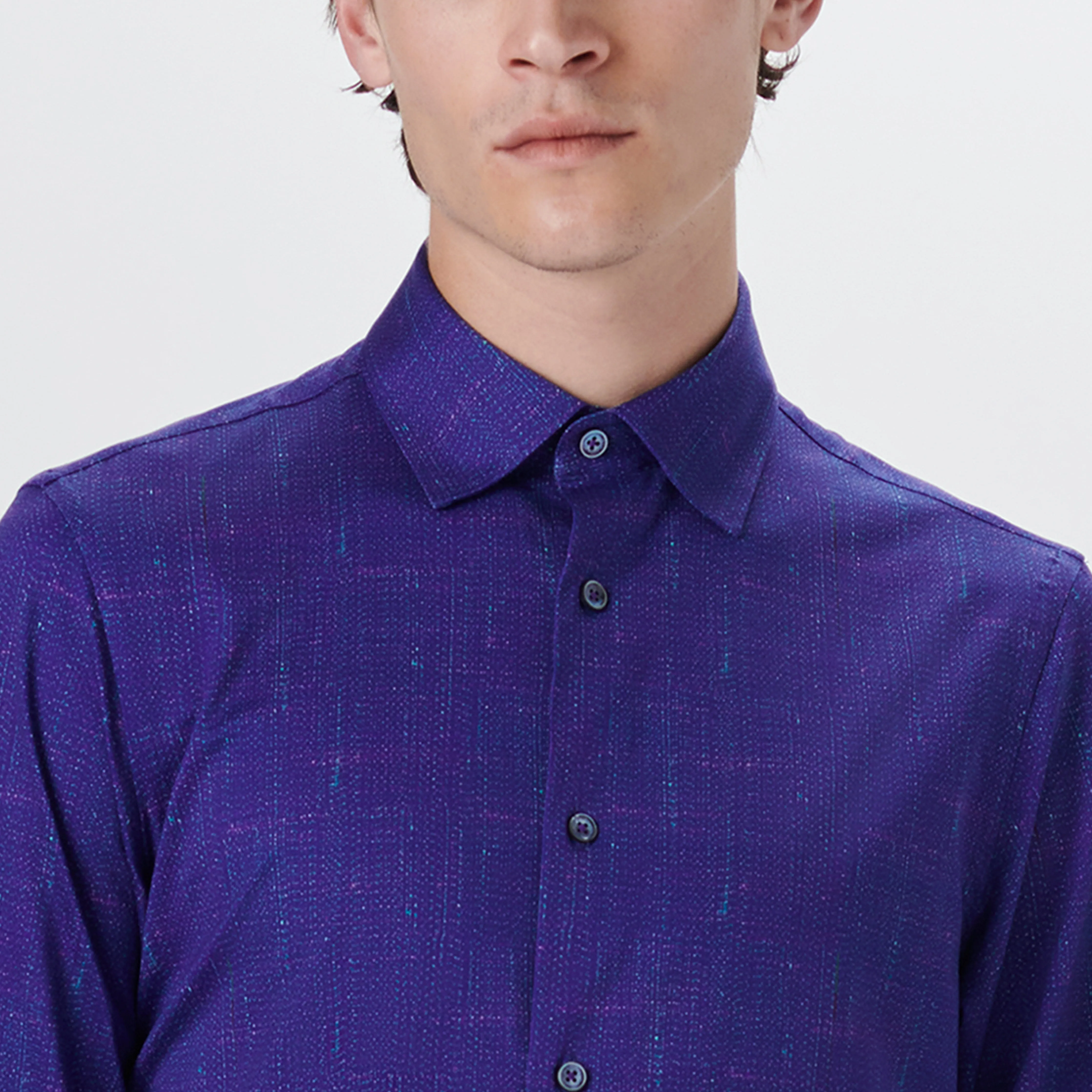 JAMES Textured Print OoohCotton Shirt