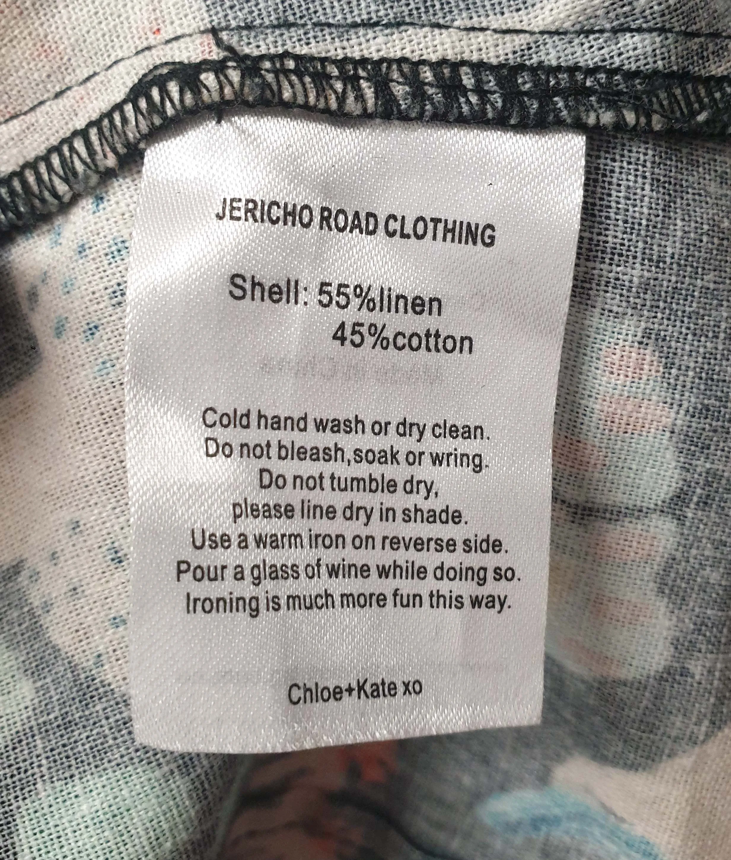 Jericho Road colourful print 3/4 sleeve top size 10