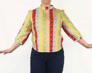 Jericho Road long sleeve fruit top size 16 (as new with tags)
