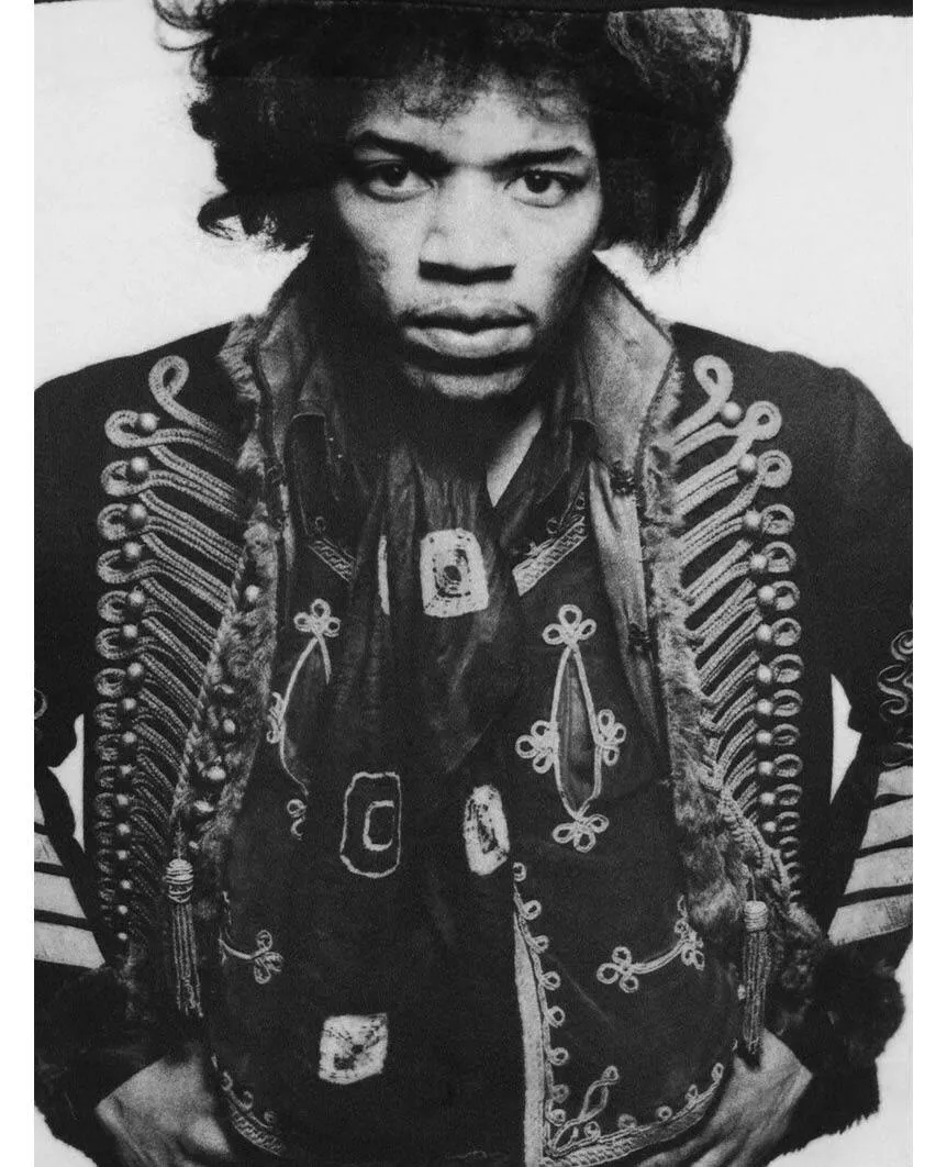 Jimi Hendrix Gered Mankowitz B&W T-Shirt Black