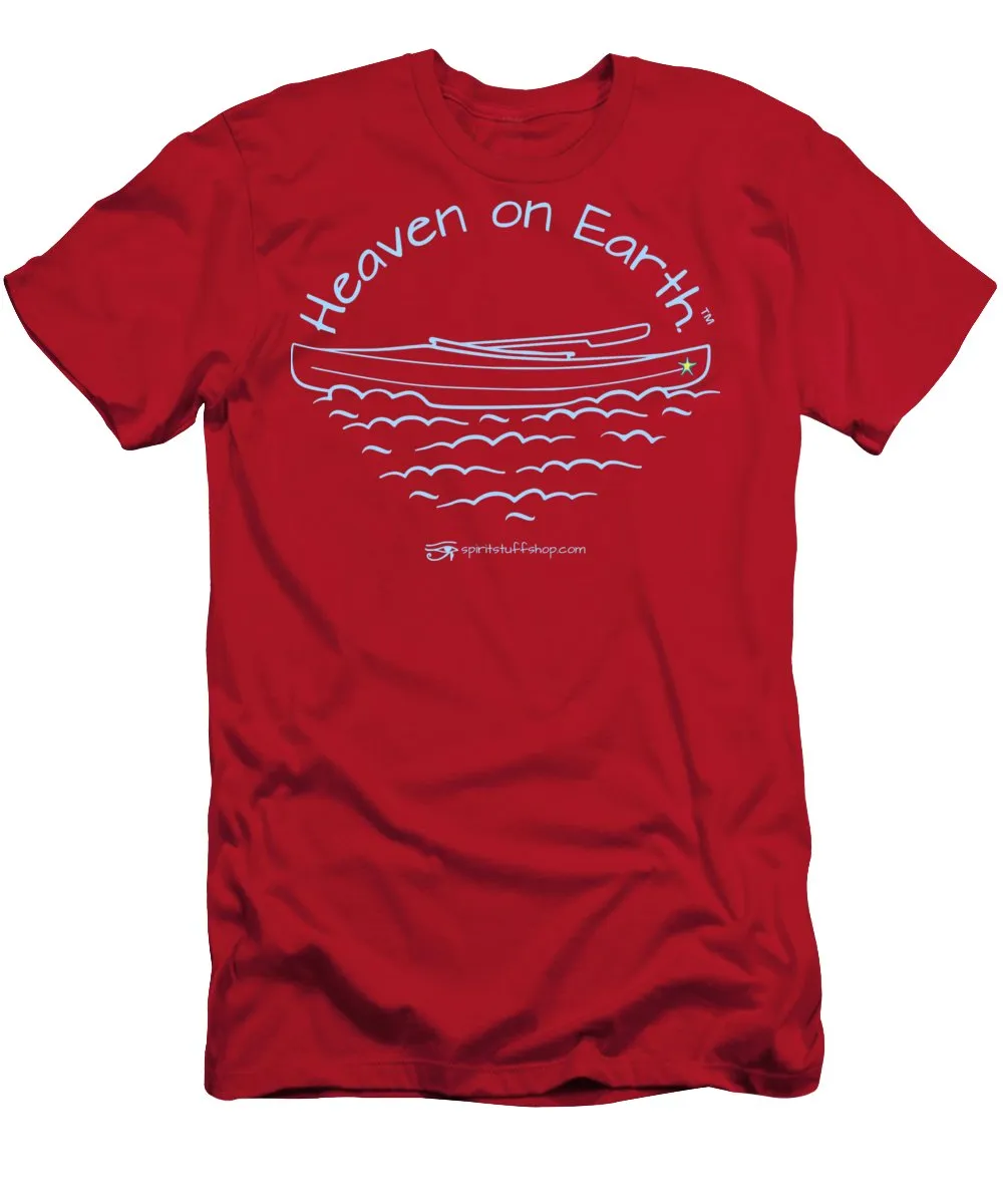 Kayak Heaven On Earth - Men's T-Shirt (Athletic Fit)