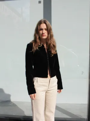 Kenzo Zippered Velvet Jacket
