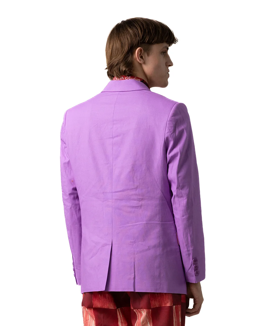 KidSuper A Boy Patched Blazer Lavender