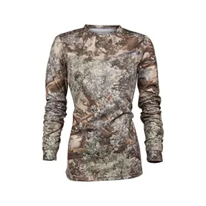 King's Camo Ladies Hunter Series Long Sleeve Camo Tee, Desert Shadow, X-Large