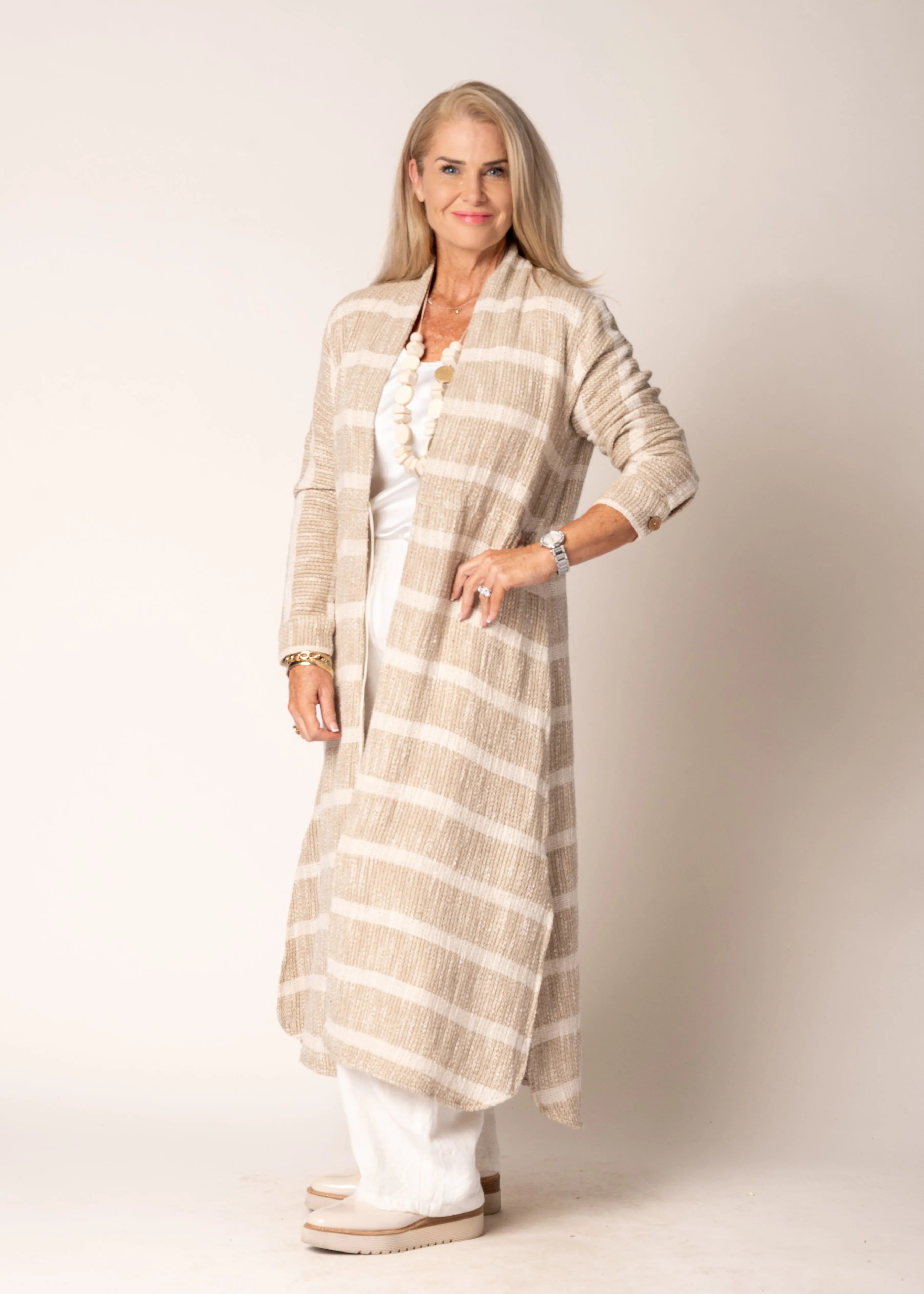 Kinsley Linen Jacket in Latte