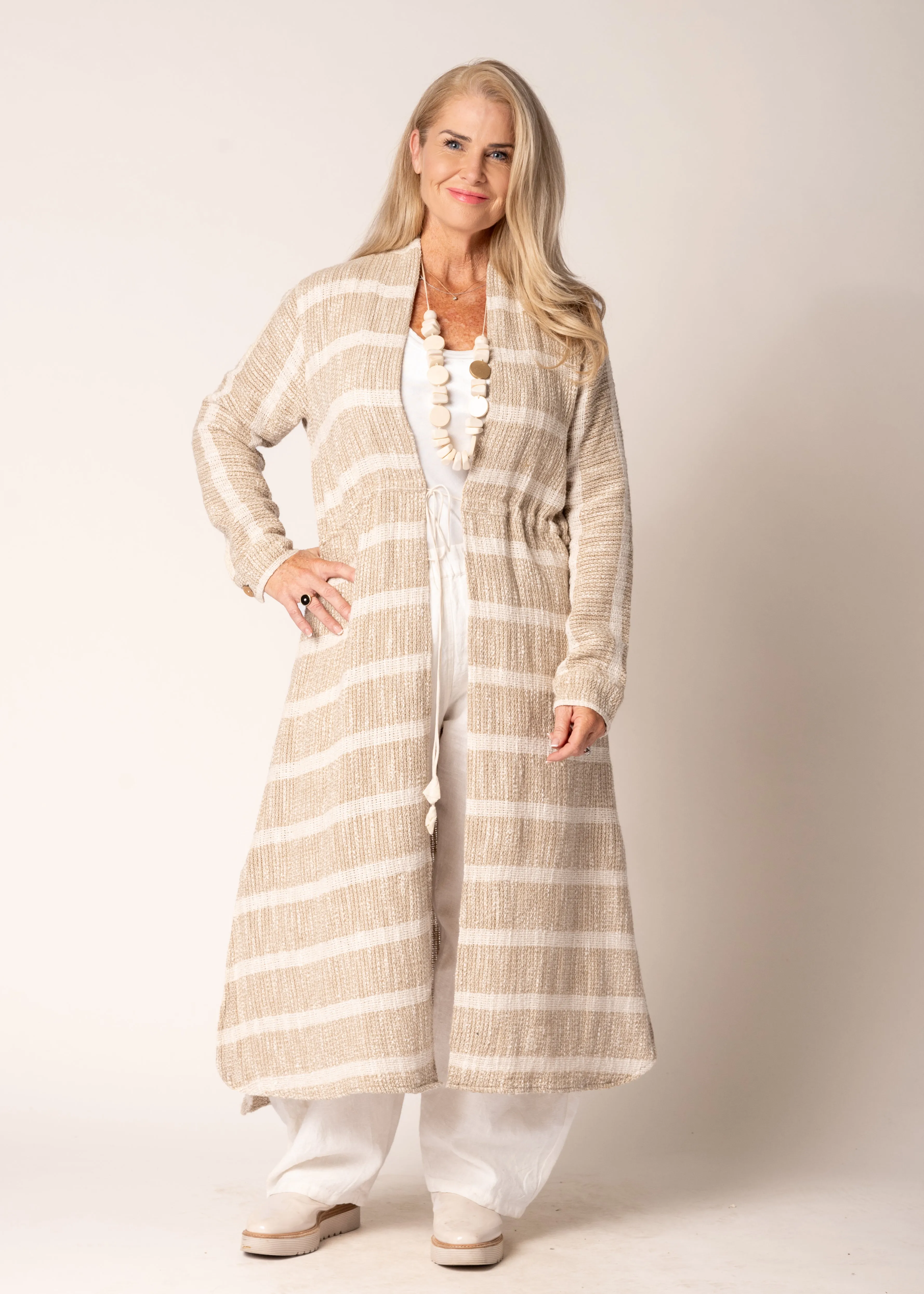 Kinsley Linen Jacket in Latte