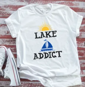 Lake Addict, White, Unisex, Short Sleeve T-shirt