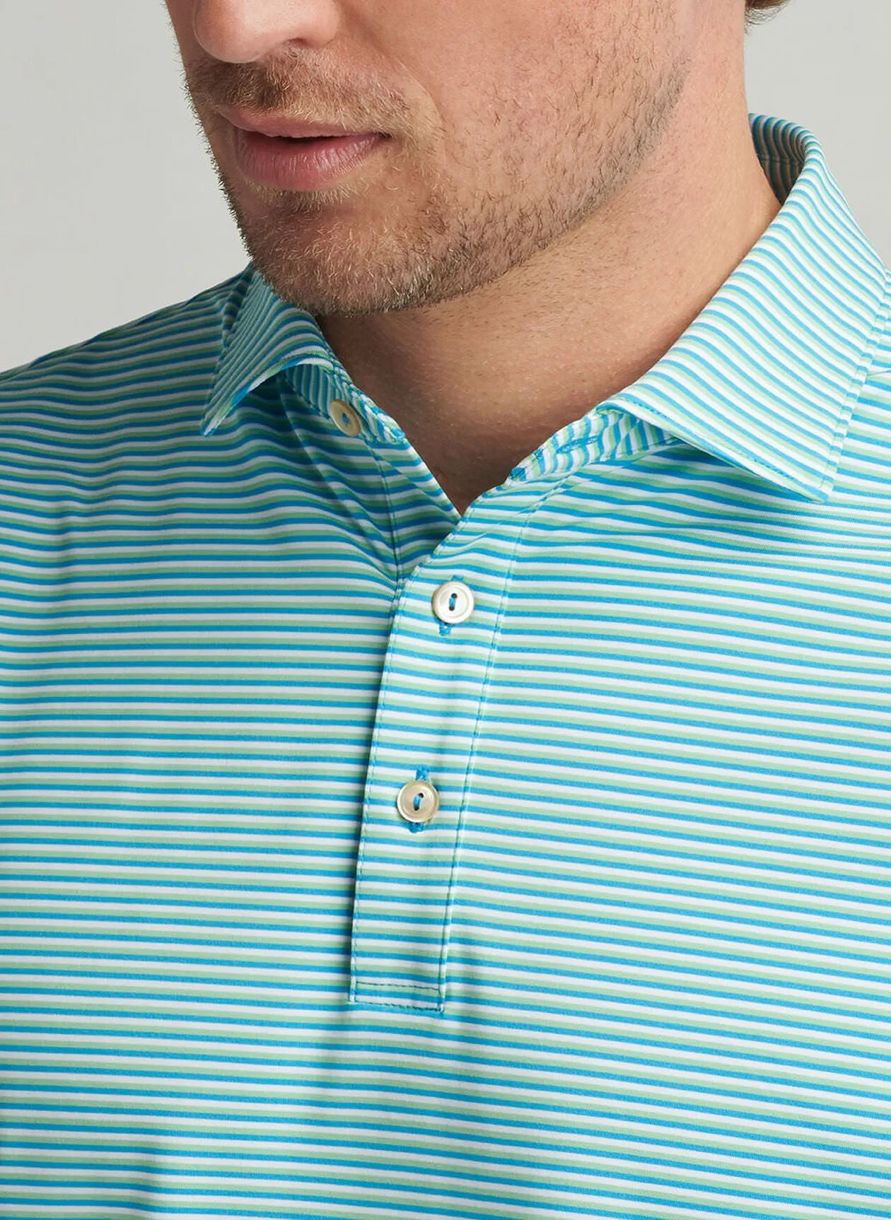 Linden Performance Jersey Polo (Riverbed)
