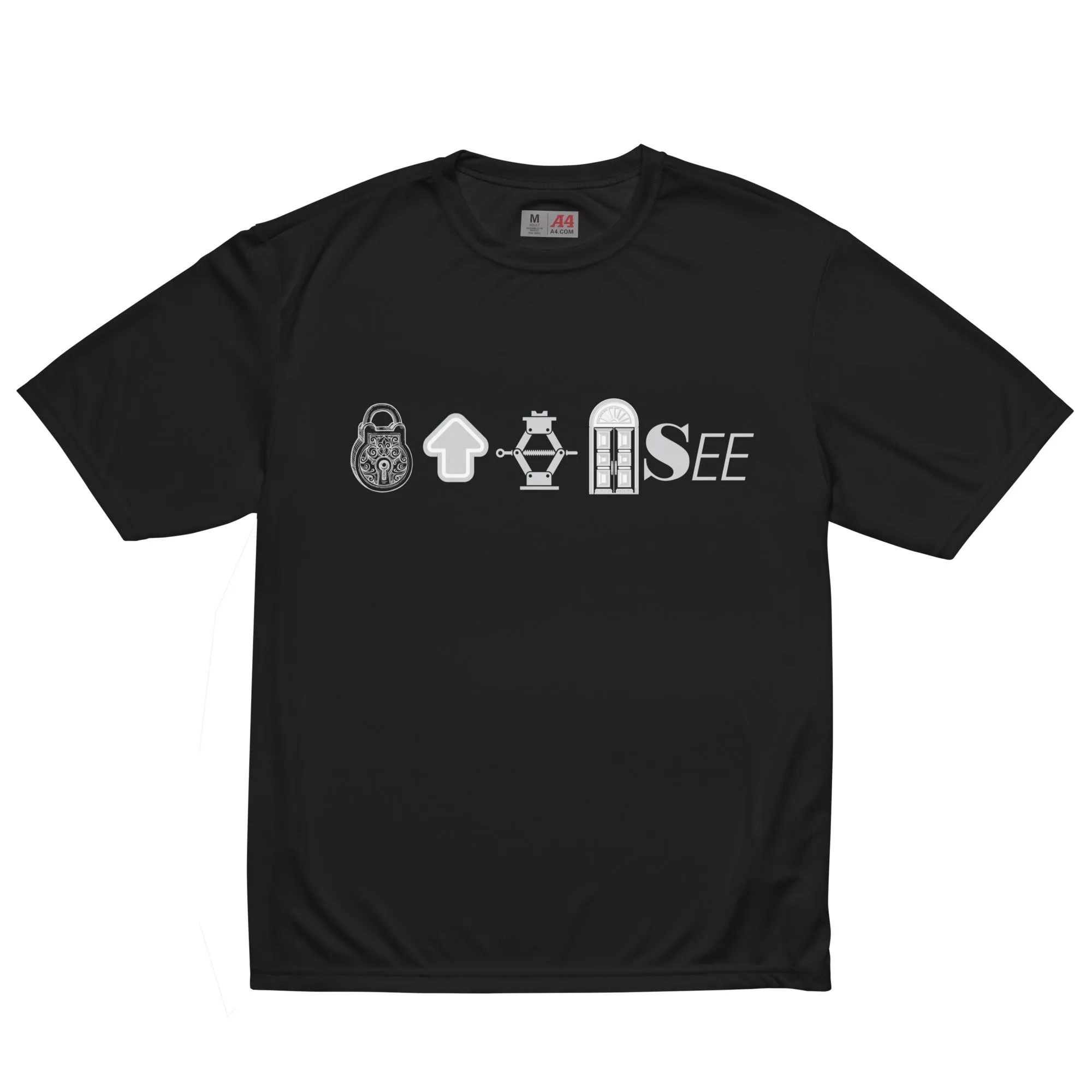 Lock Up Jack Dorsey Unisex performance crew neck t-shirt