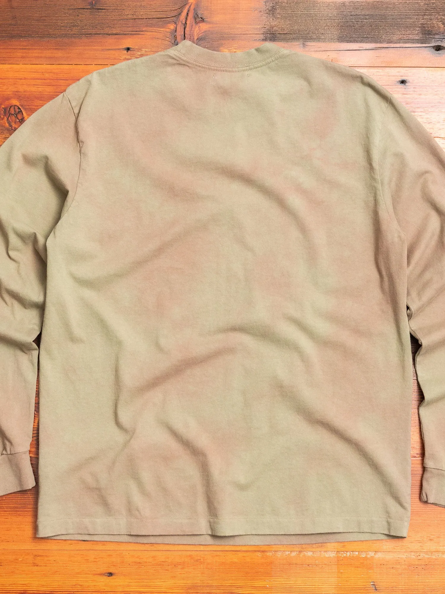 Long Sleeve University T-Shirt in Rust Camo Tie Dye