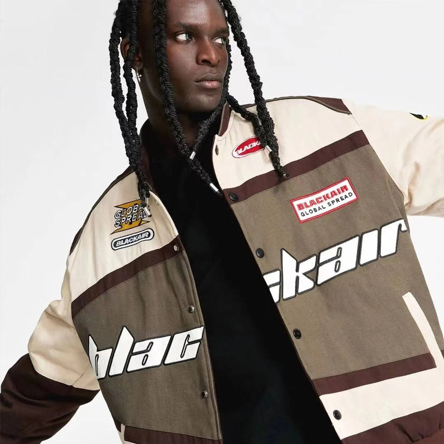 MADEEXTREME Official Store Early Autumn Pioneer Niche Letter Jacket Men's National Fashion Thin Motorcycle Baseball Suit
