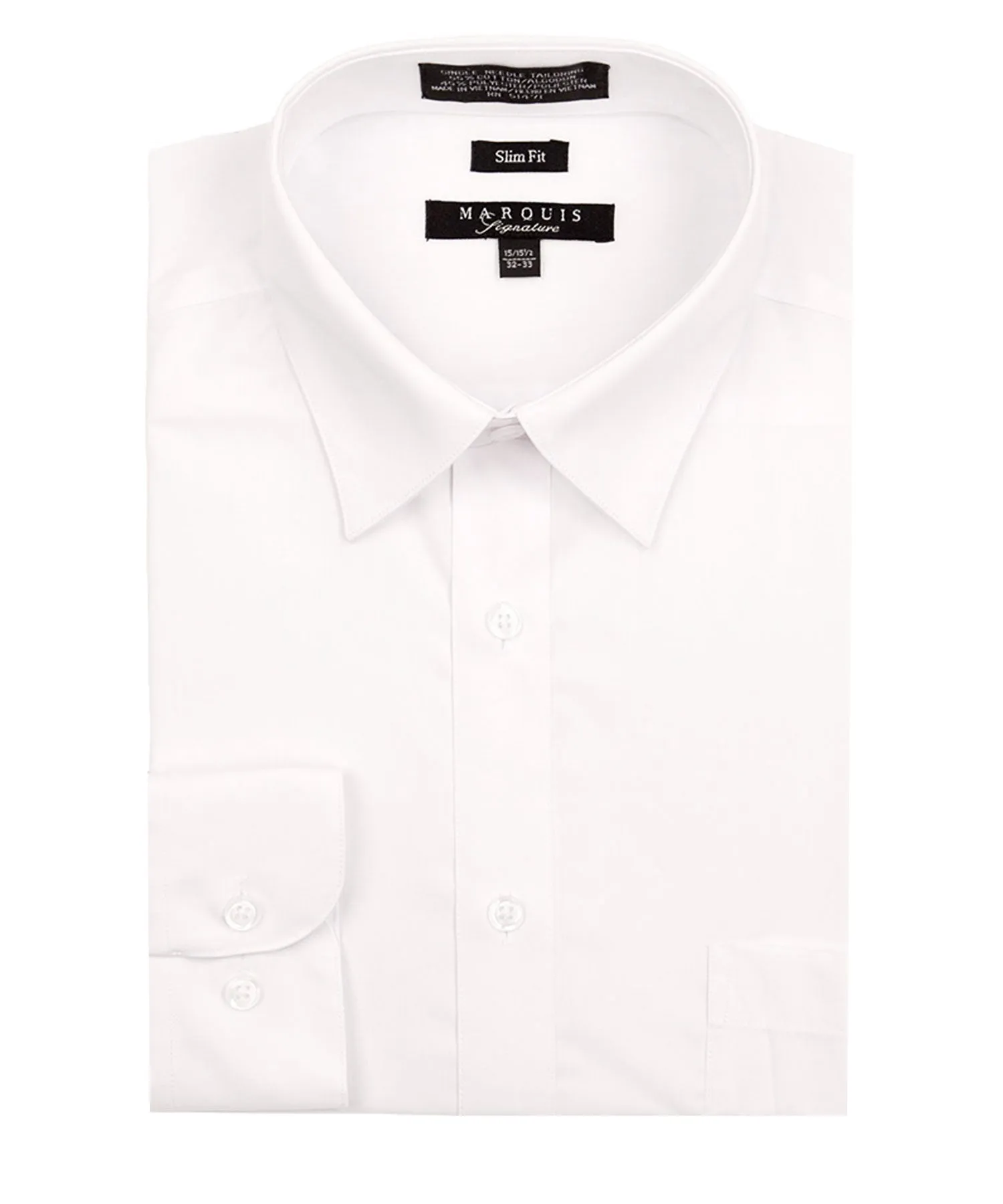 Marquis Slim Fit Dress Shirt - White