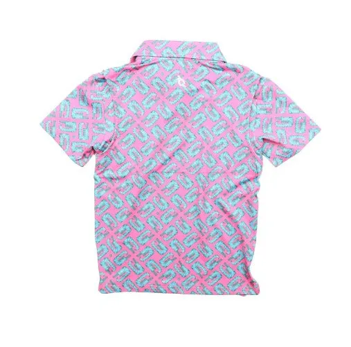 Men's - Alligator Polo Short Sleeve Shirt || Blue Quail