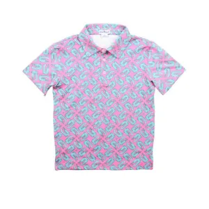 Men's - Alligator Polo Short Sleeve Shirt || Blue Quail