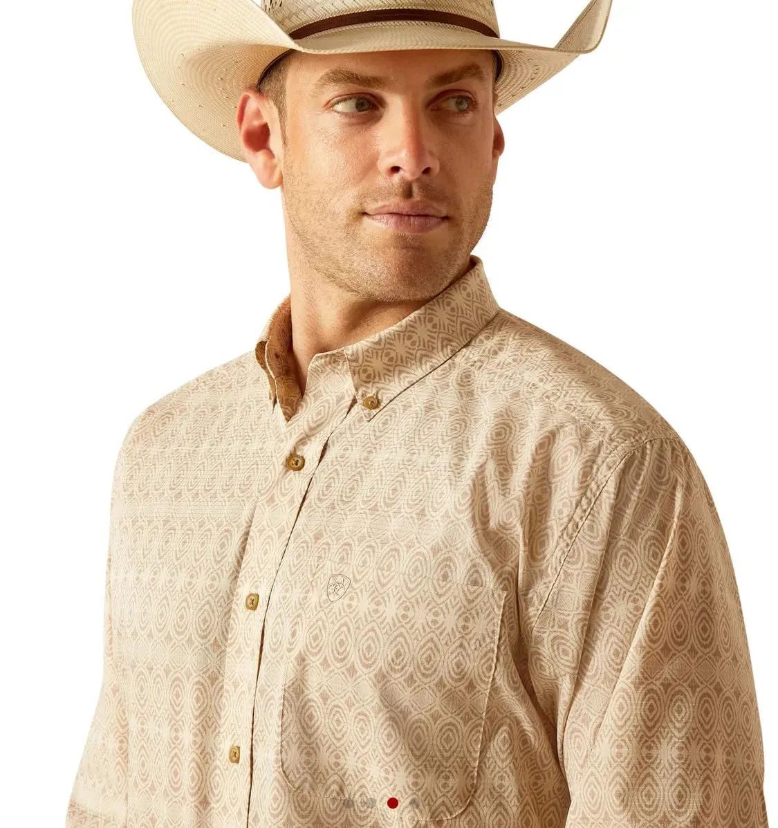 Men’s Ariat Simply Taupe 360 Airflow Shirt