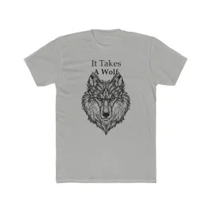 Men's Cotton Crew Wolf Tee