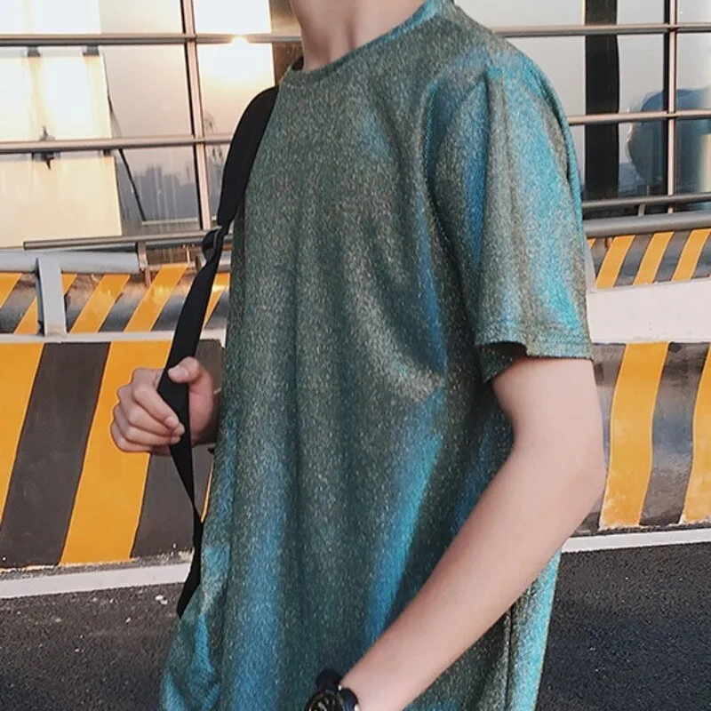 Men's Festival Shiny Short Sleeve Shirt