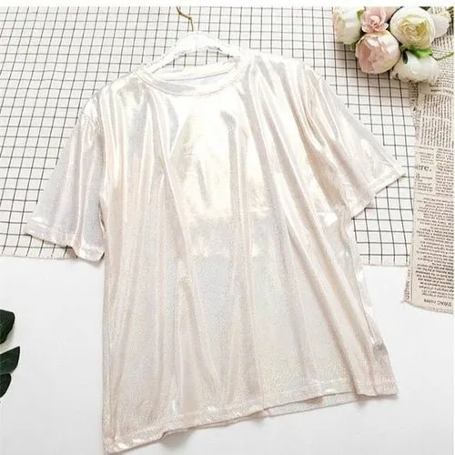 Men's Festival Shiny Short Sleeve Shirt