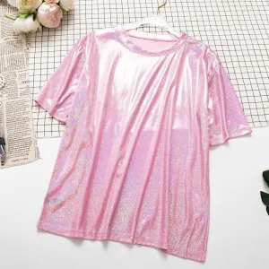 Men's Festival Shiny Short Sleeve Shirt