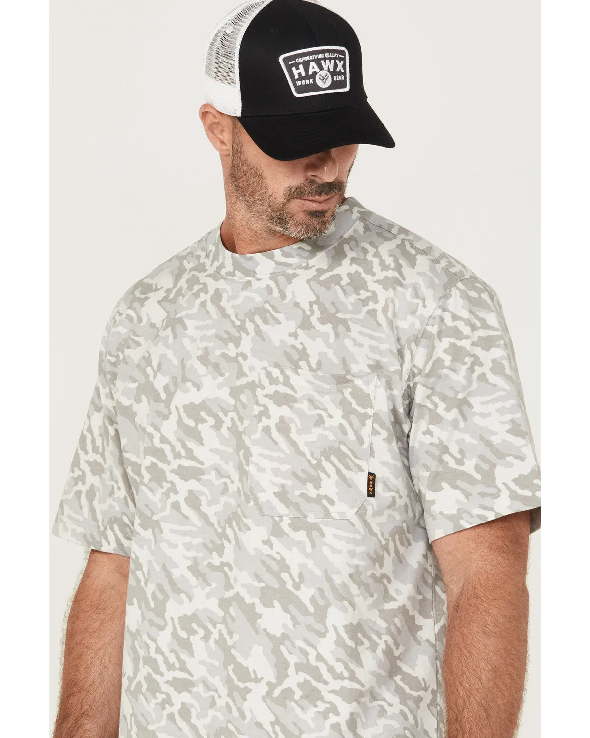Men's Forge Camo Print Short Sleeve Work Shirt