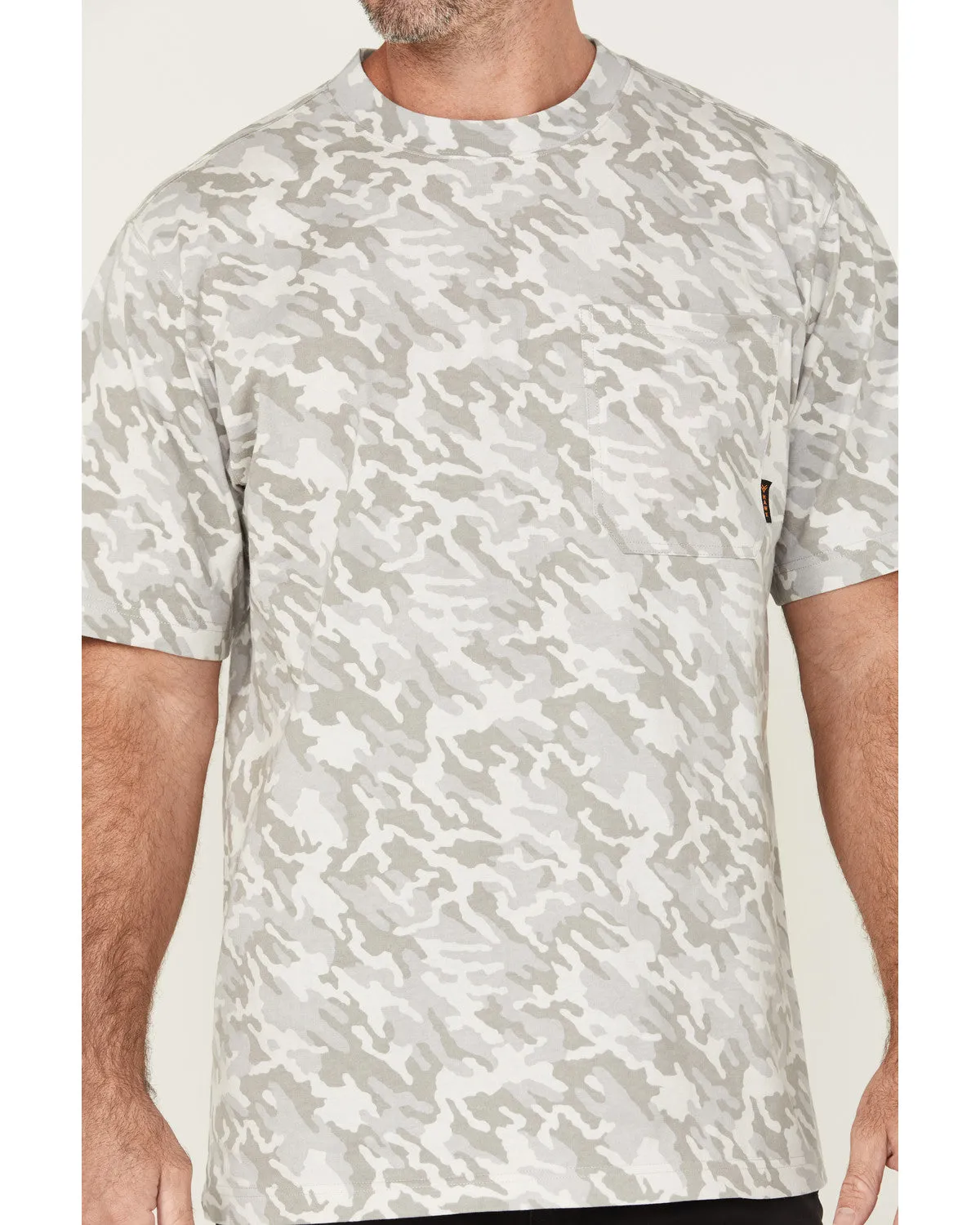 Men's Forge Camo Print Short Sleeve Work Shirt