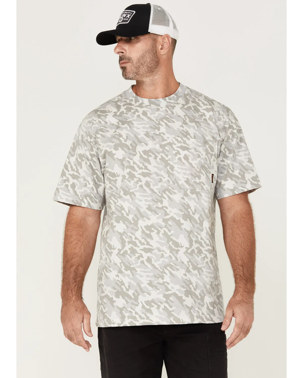 Men's Forge Camo Print Short Sleeve Work Shirt