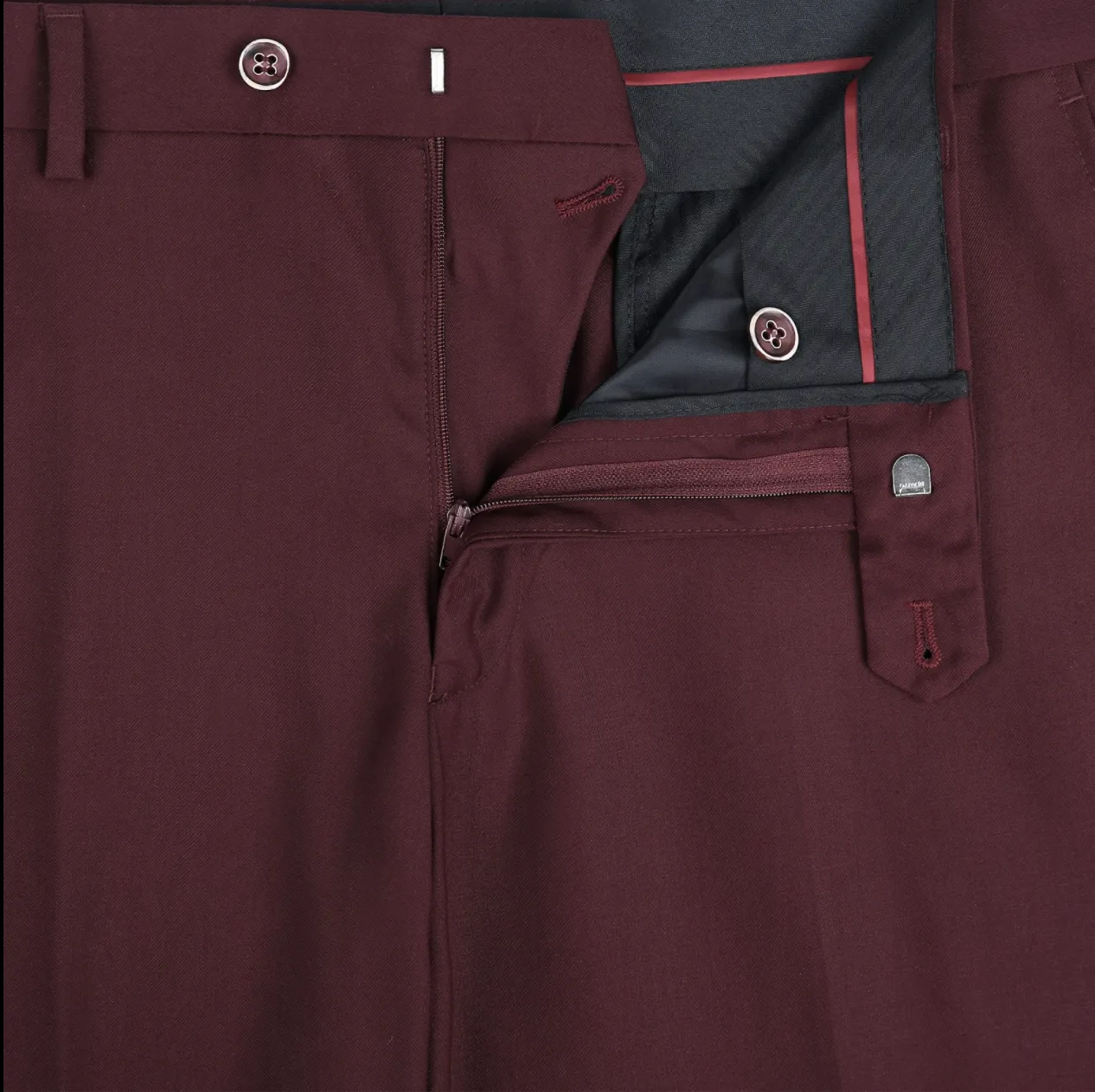 Men's Renoir Two Piece Burgundy Classic Fit Suit